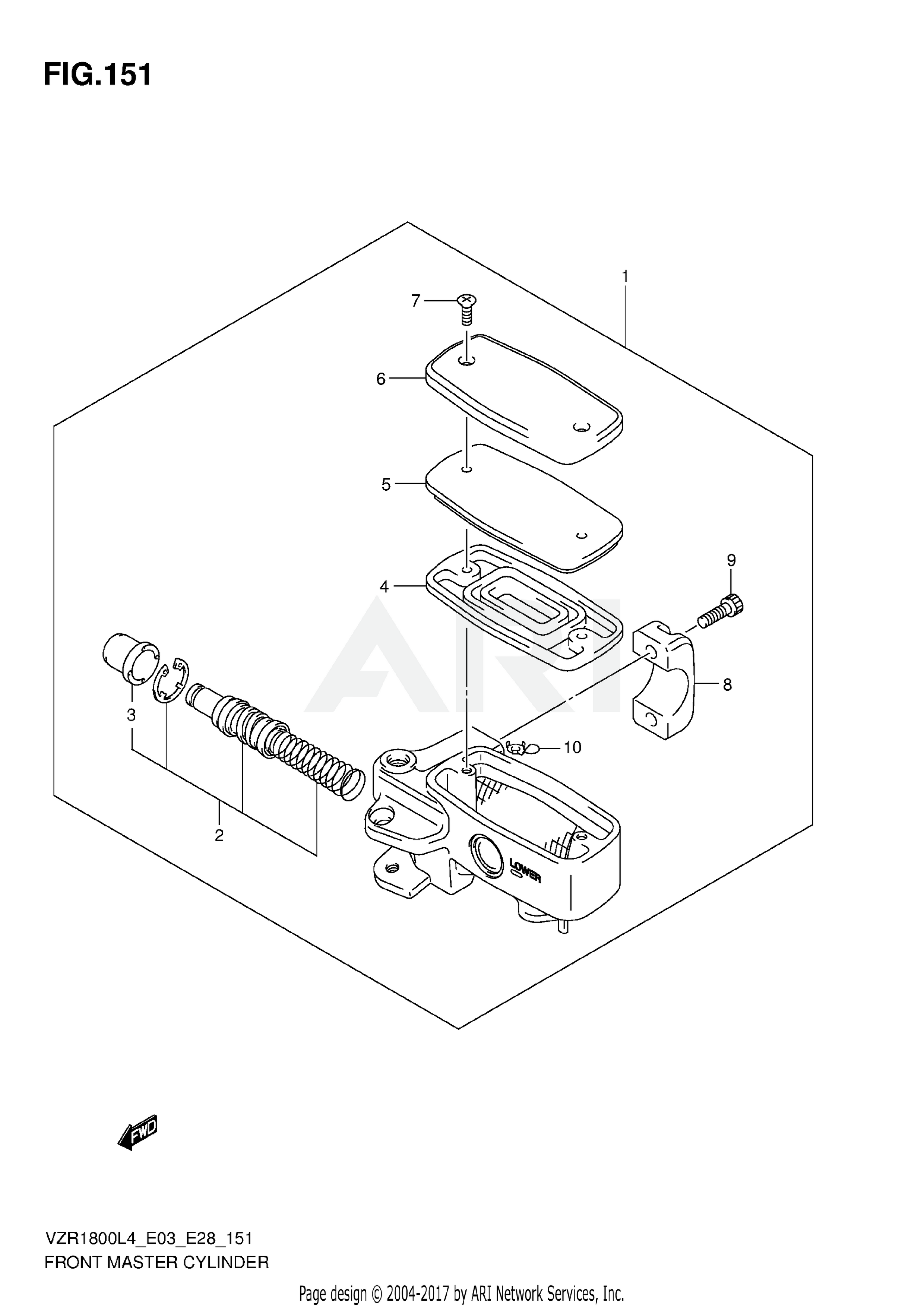 FRONT MASTER CYLINDER (VZR1800L4 E28)