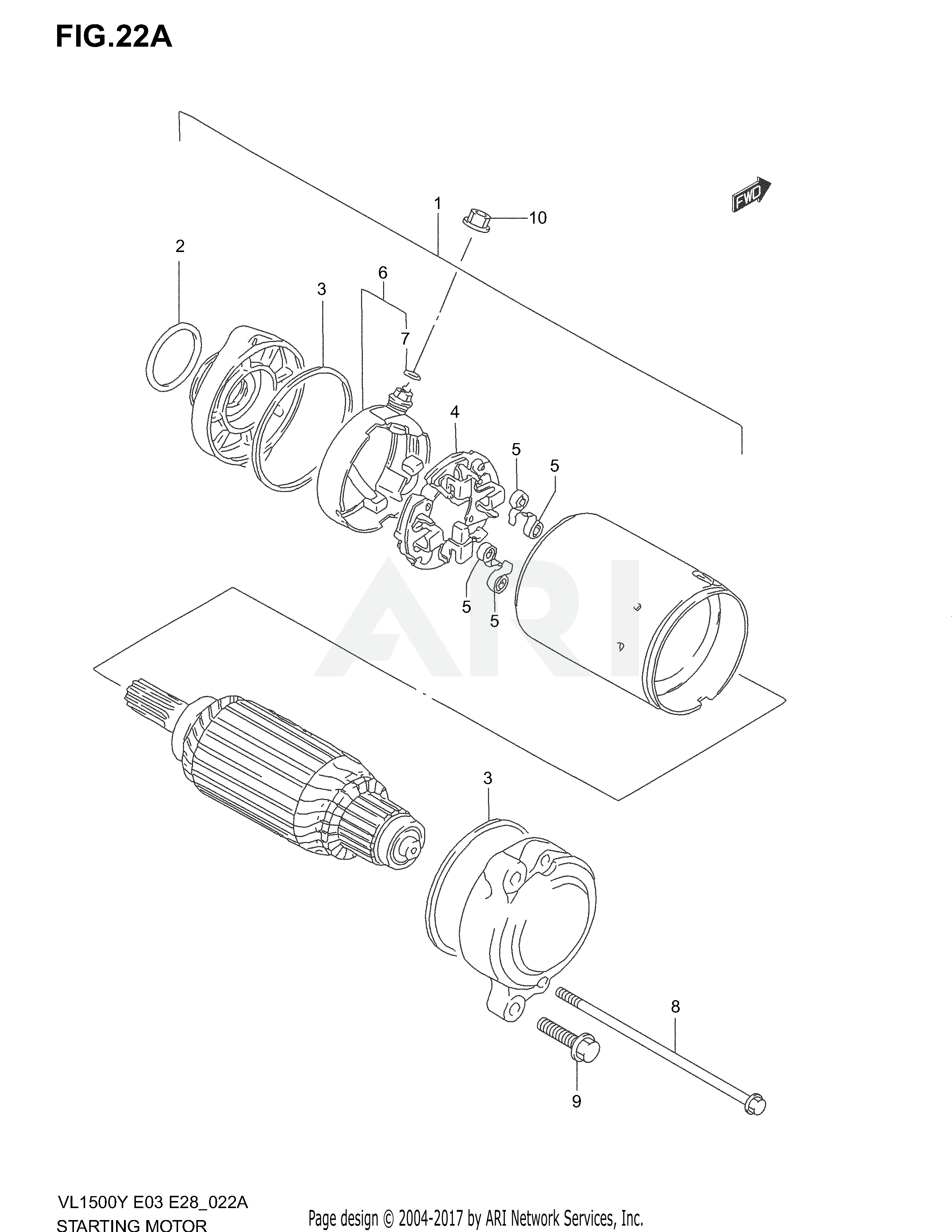 STARTING MOTOR (MODEL K3/K4)