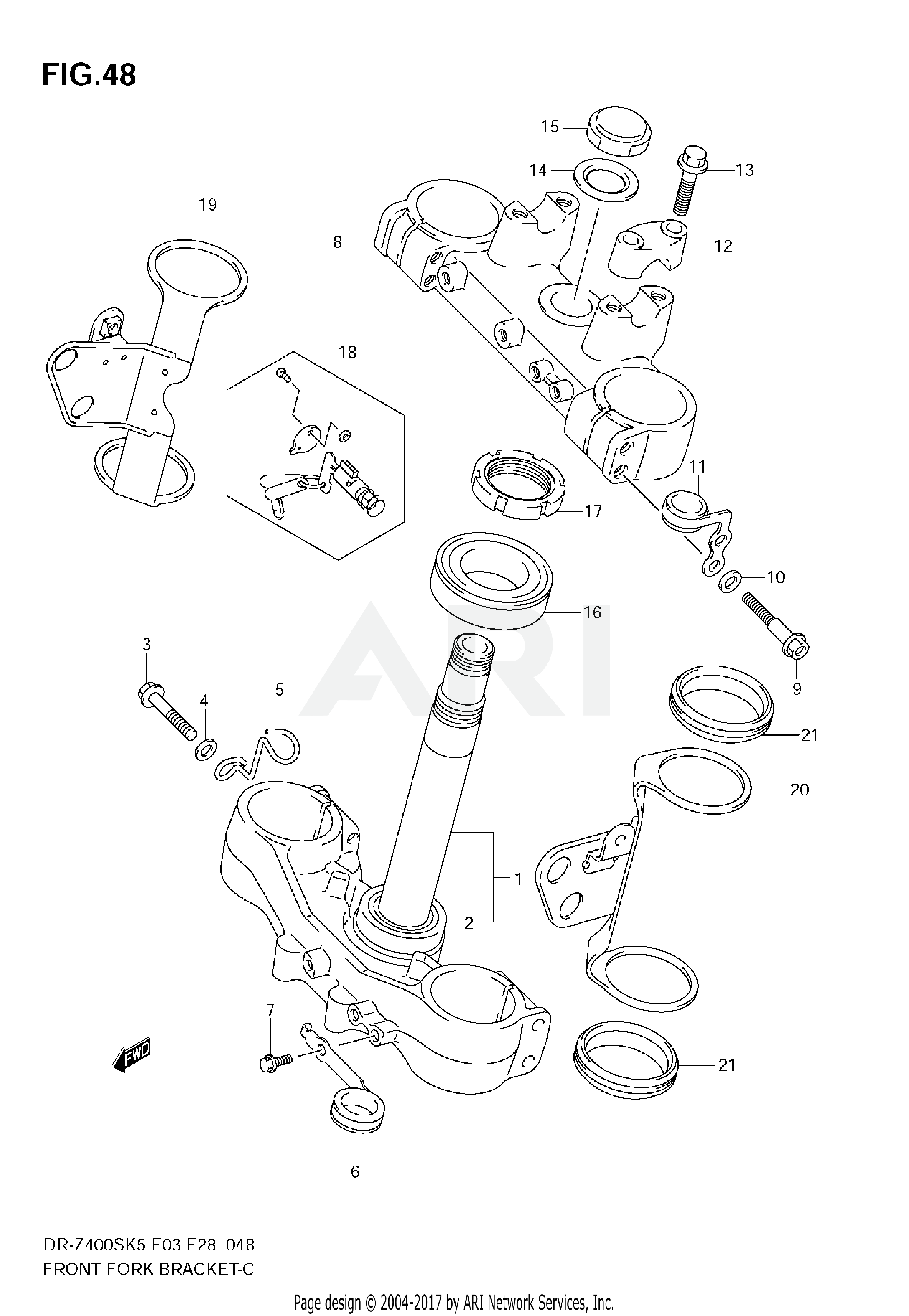 FRONT FORK BRACKET