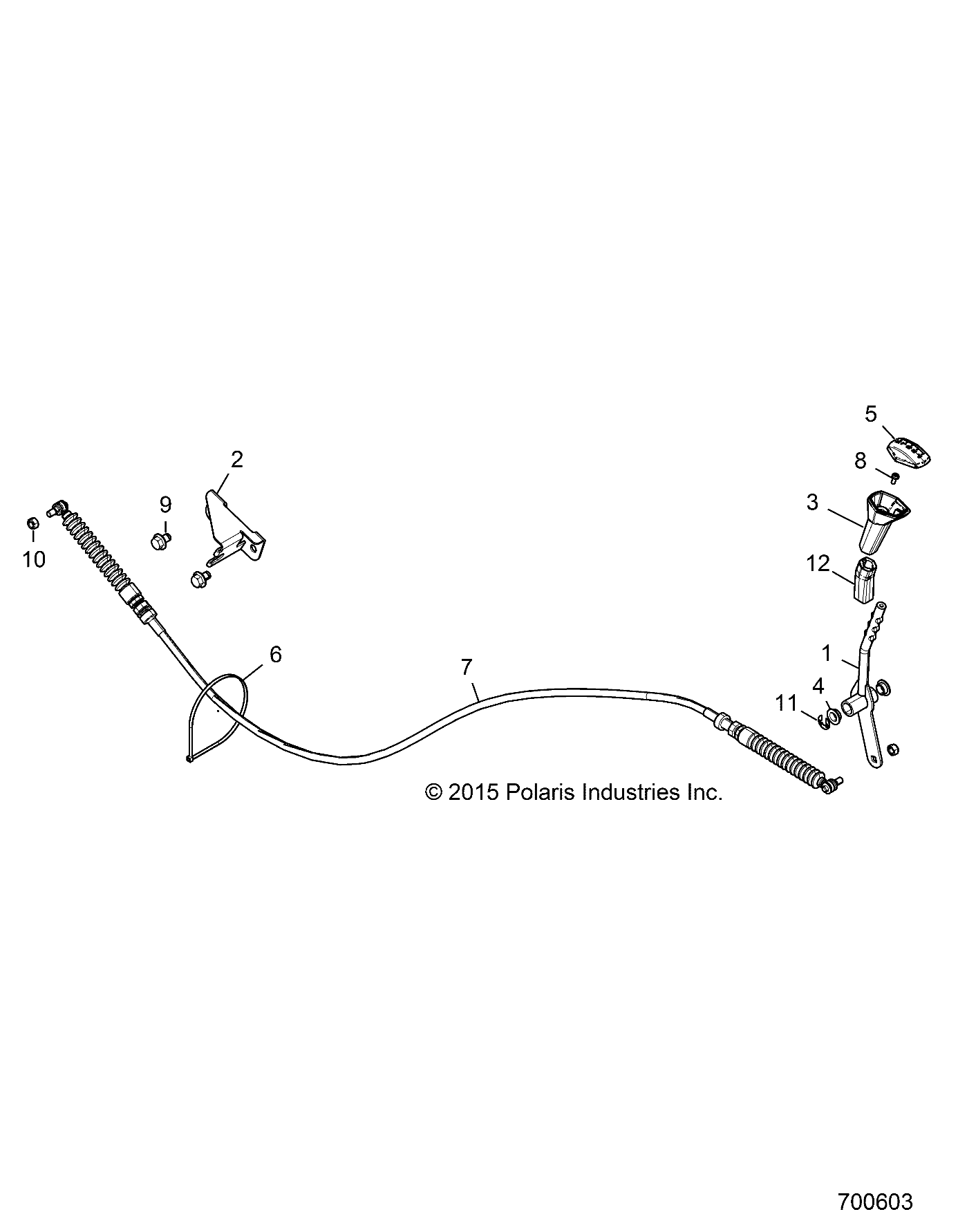 DRIVE TRAIN, GEAR SELECTOR - Z18VDE92LS (700603)