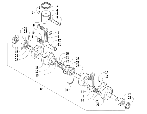 PISTON AND CRANKSHAFT