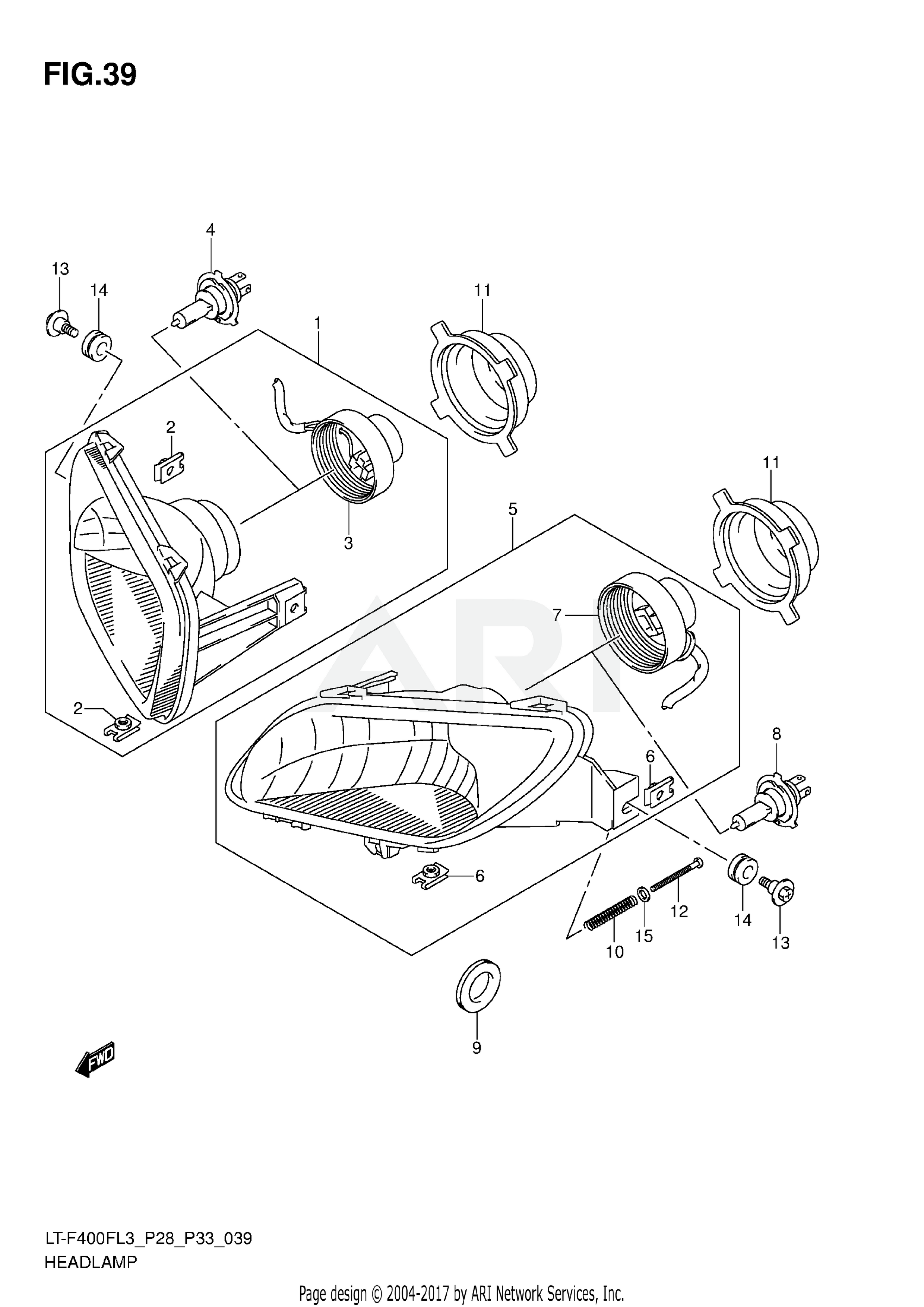 HEADLAMP (LT-F400FL3 P33)