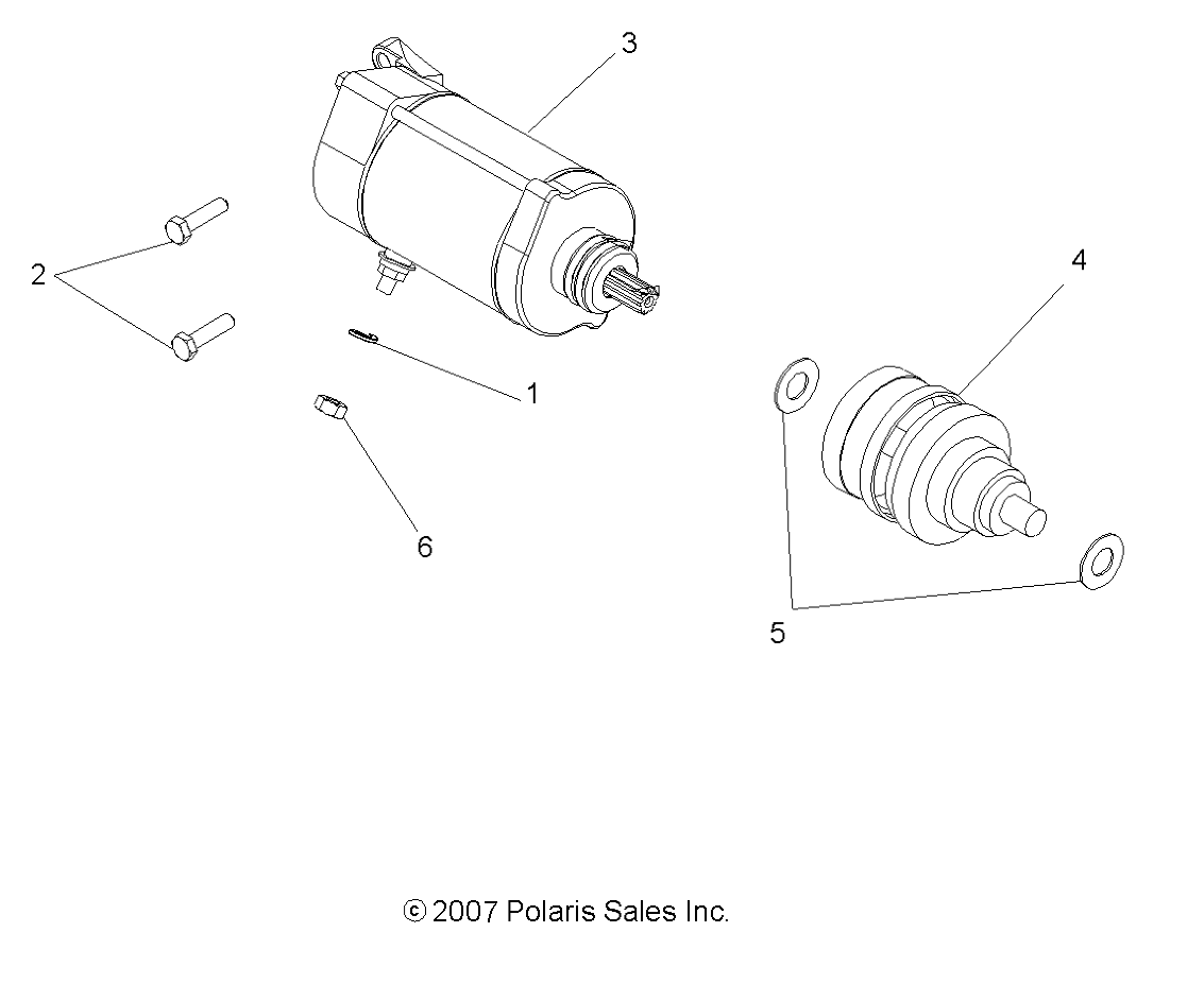 ENGINE, STARTING MOTOR - R09VH76AX (49ATVSTARTER08VISTA)