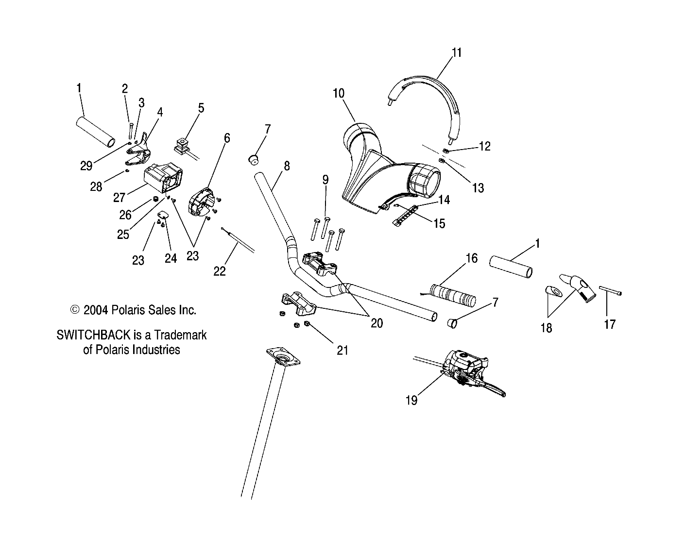 HANDLEBAR - S05PS8DS (4999200869920086B07)