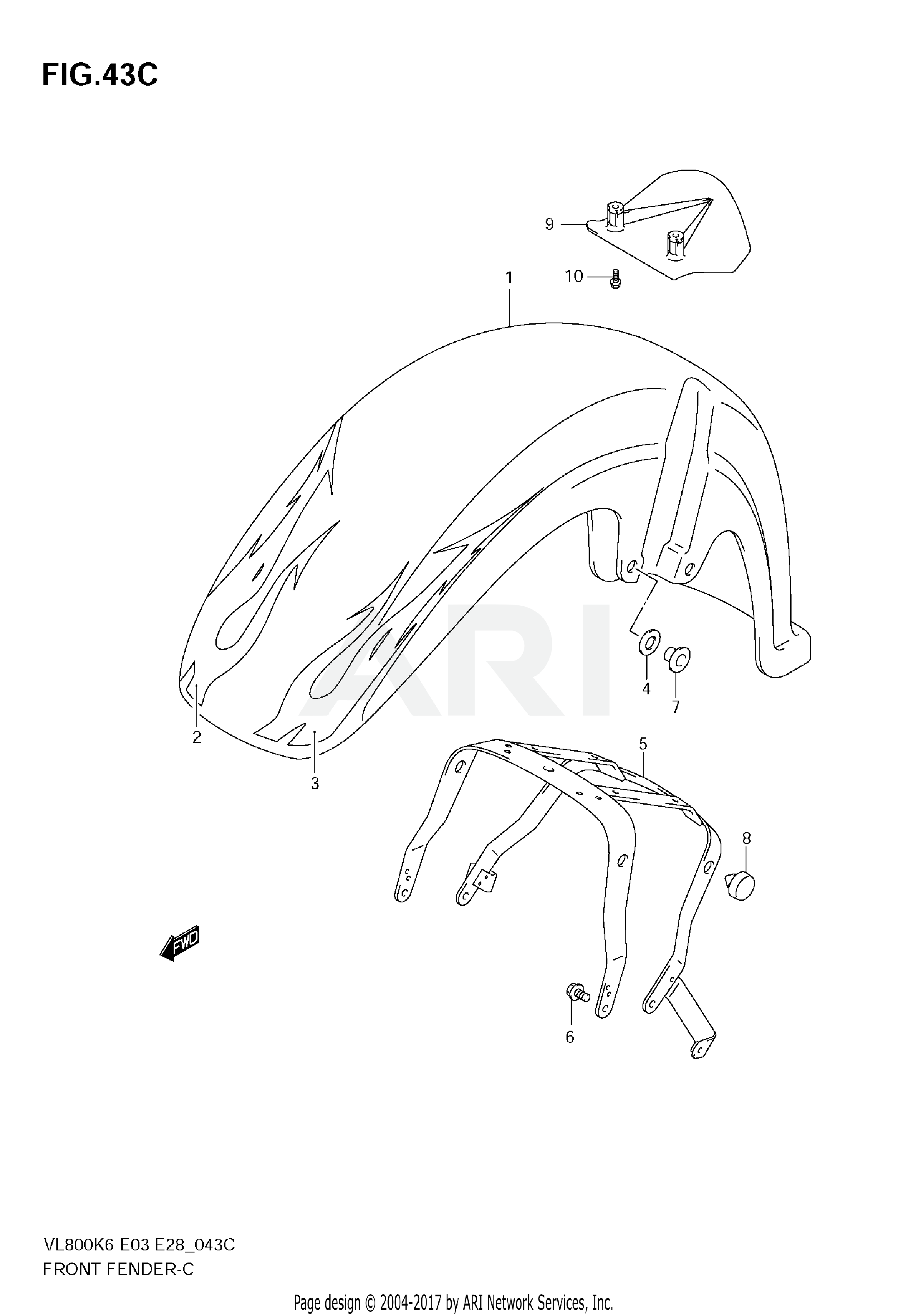 FRONT FENDER (VL800CK8)