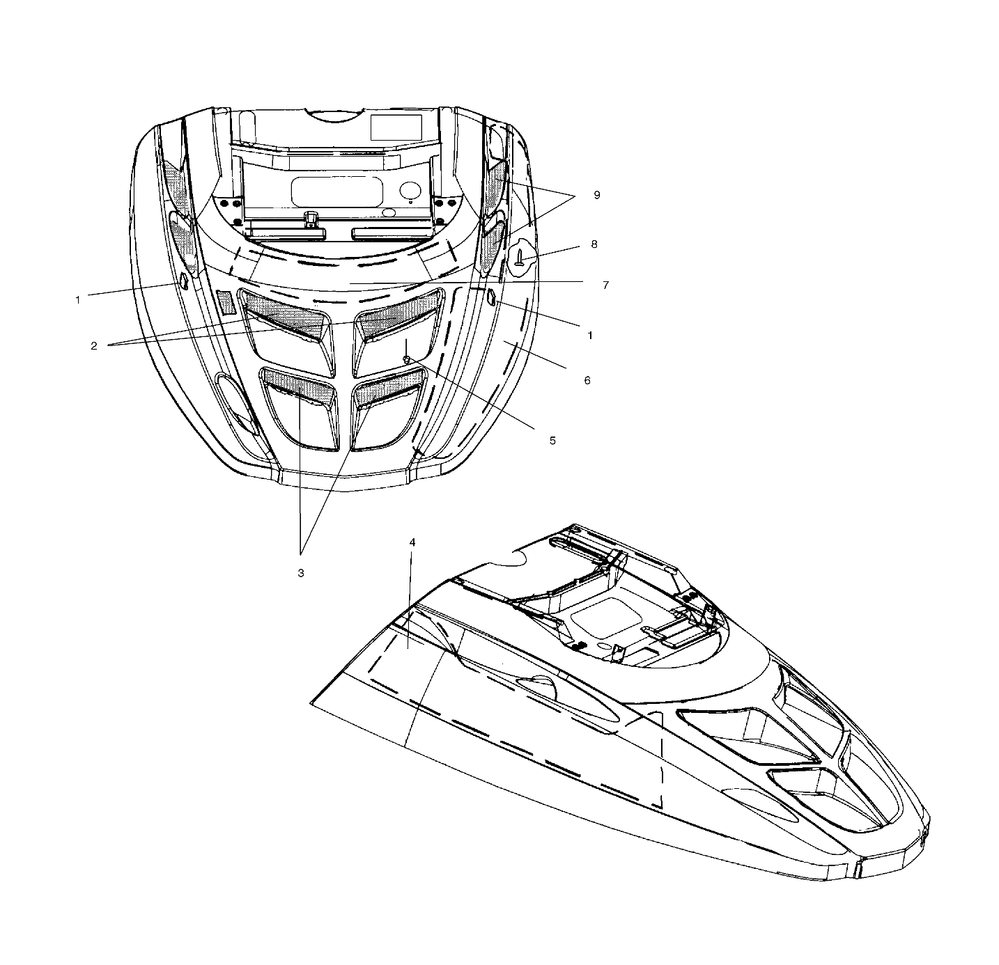 HOOD - FOAM/FOIL - S02SR5AS (4969336933A009)