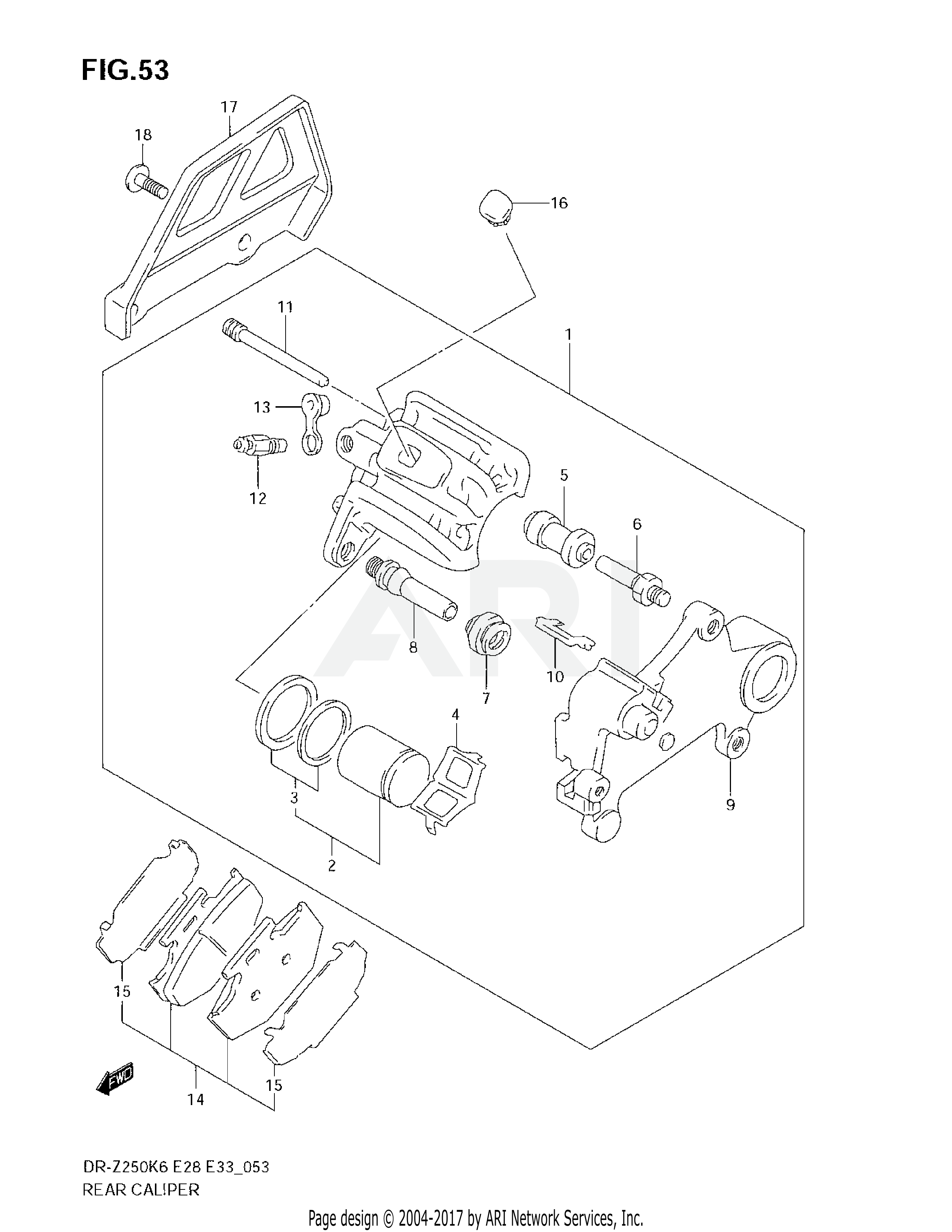 REAR CALIPER