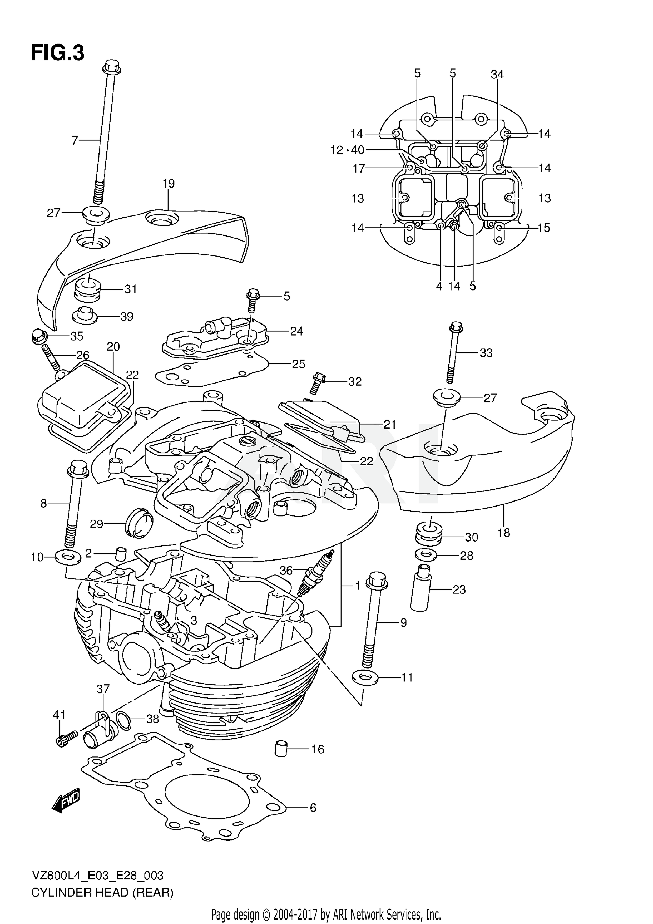 CYLINDER HEAD (REAR)