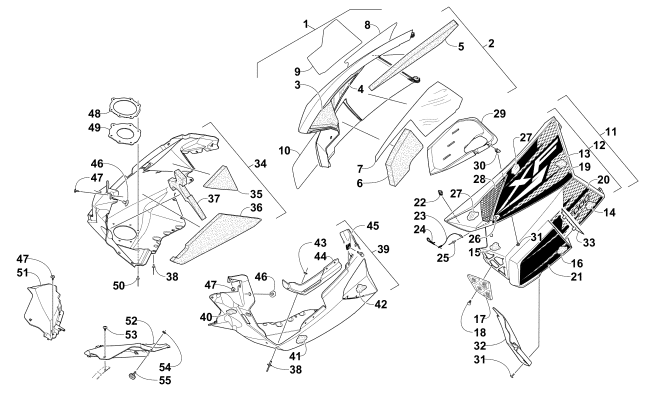 SKID PLATE AND SIDE PANEL ASSEMBLY