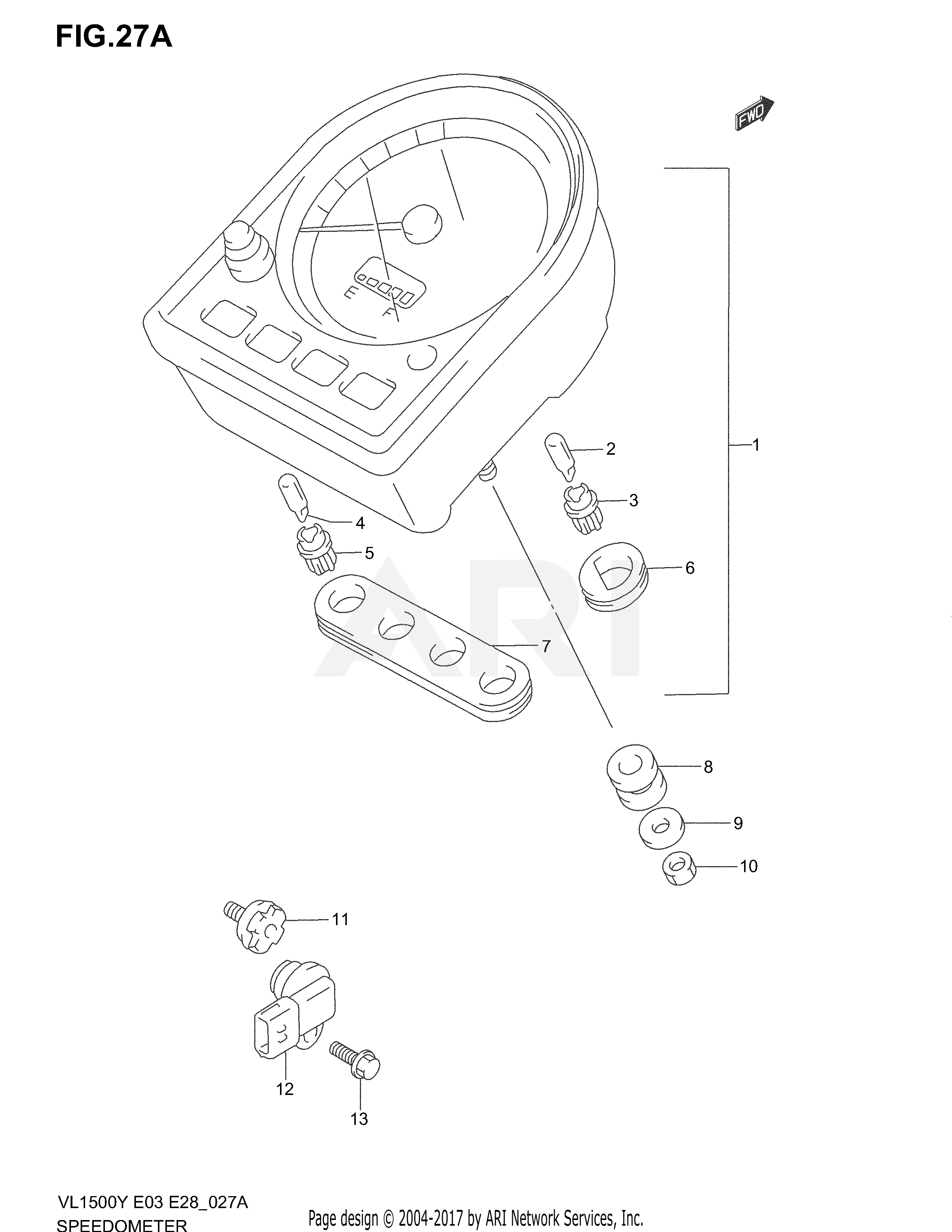 SPEEDOMETER (MODEL X/Y/K1/K2/K3/K4)