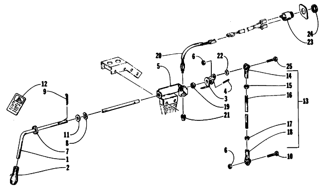 REVERSE SHIFT LEVER ASSEMBLY