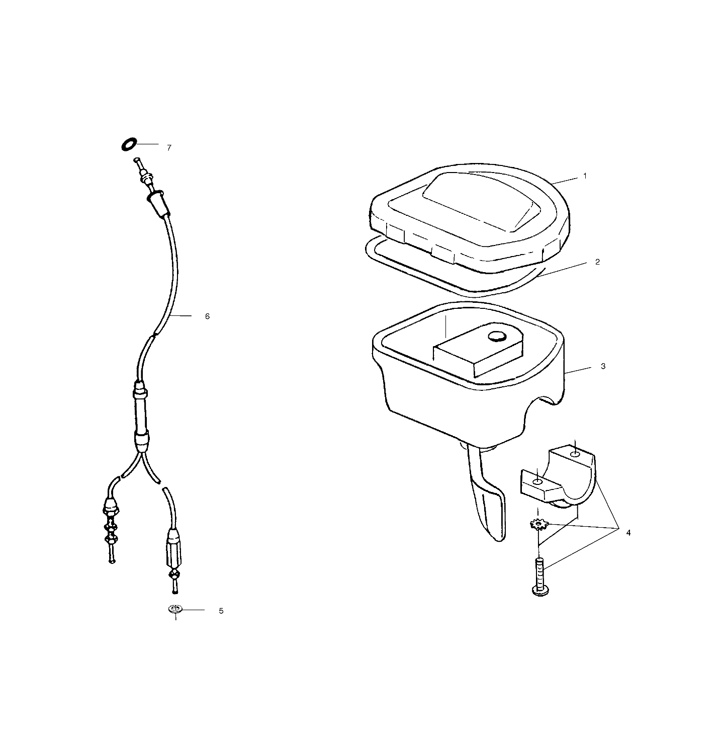 CONTROLS - THROTTLE ASM./CABLE - A00BA38CA (4954835483B008)