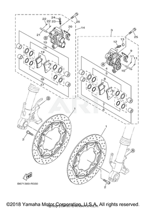 FRONT BRAKE CALIPER