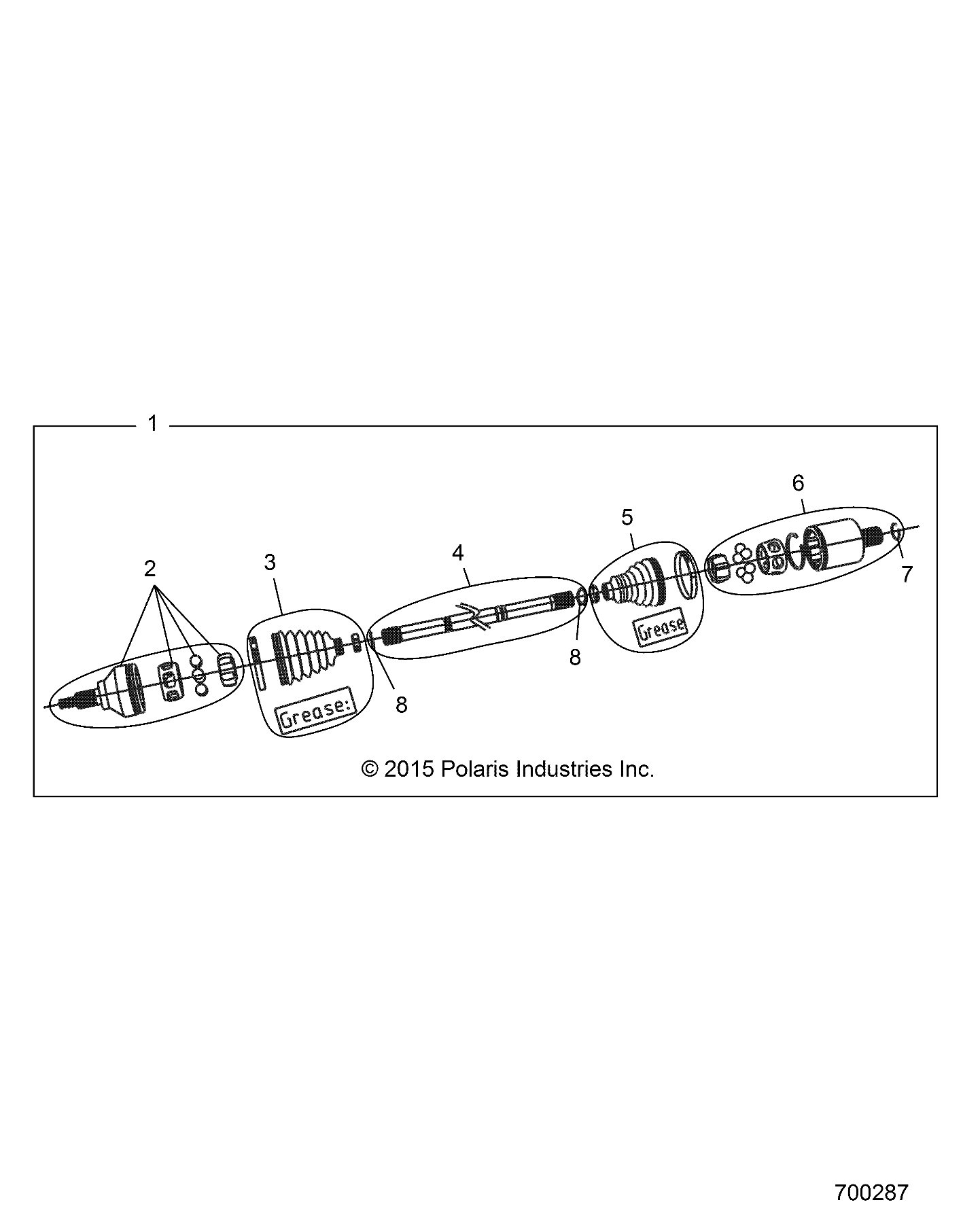 DRIVE TRAIN, FRONT HALF SHAFT - Z18VDE92LS (700287)