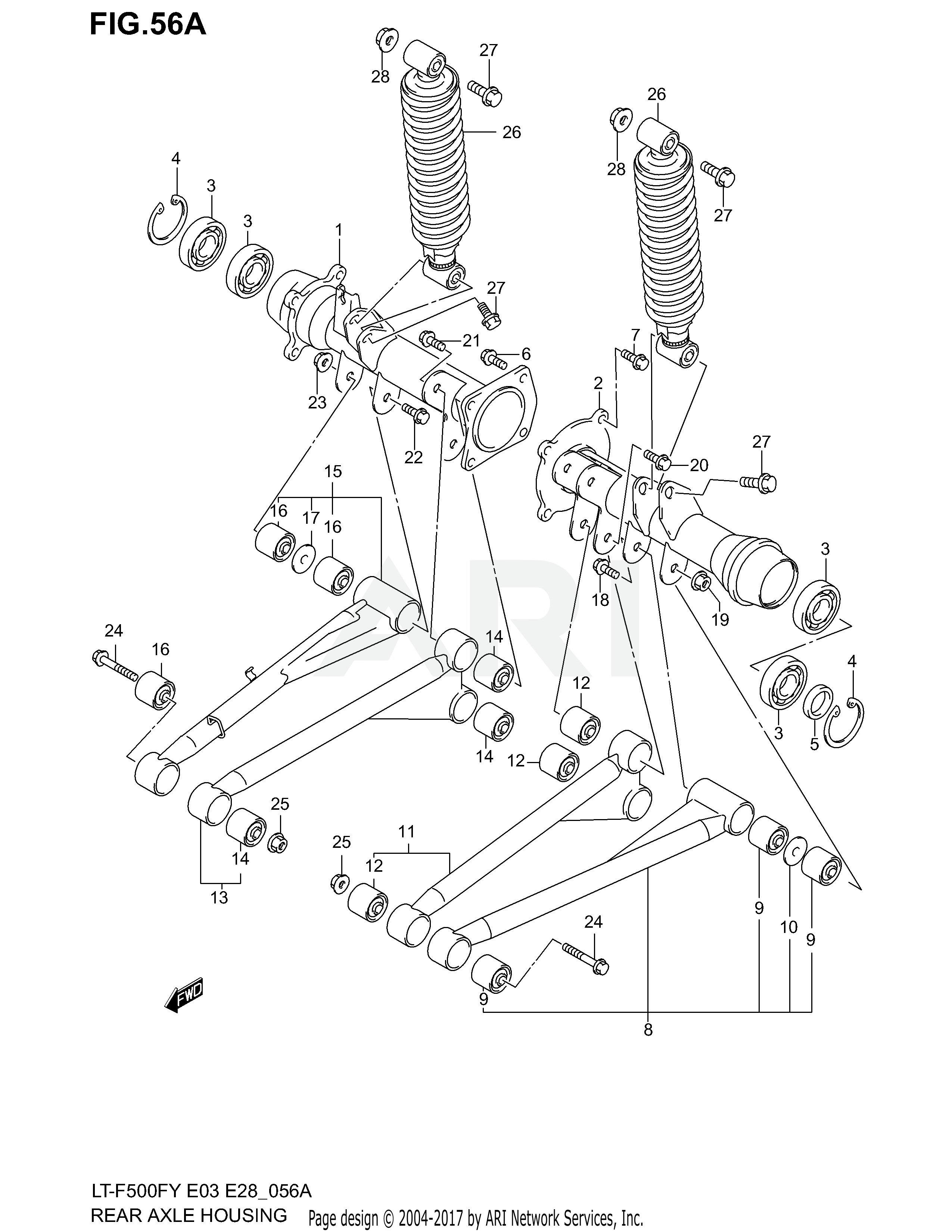 REAR AXLE HOUSING (MODEL Y)