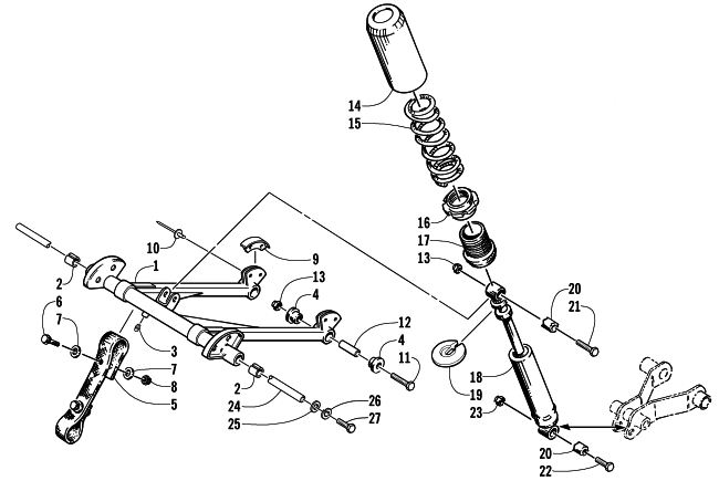 REAR SUSPENSION FRONT ARM ASSEMBLY