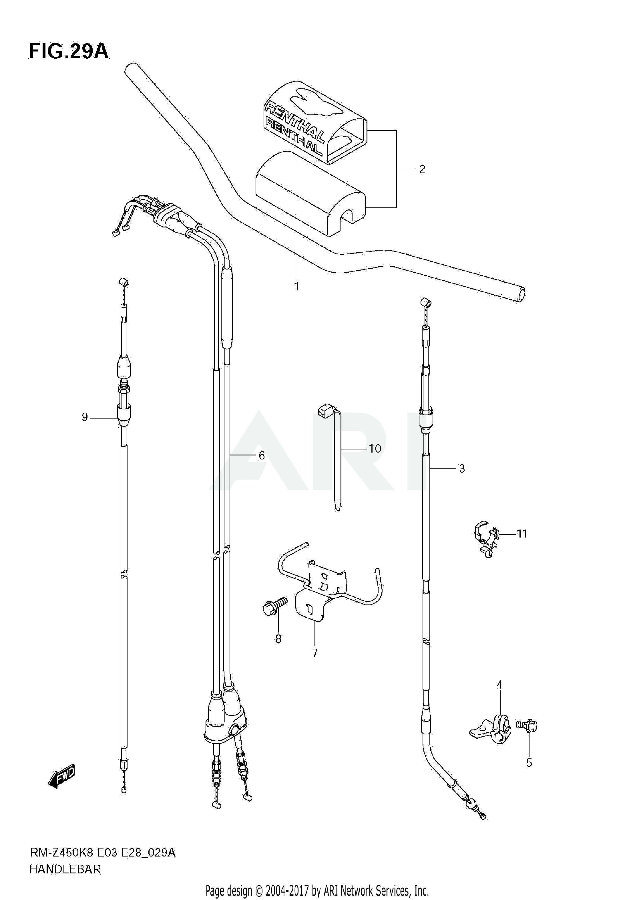 HANDLEBAR (RM-Z450 L1)