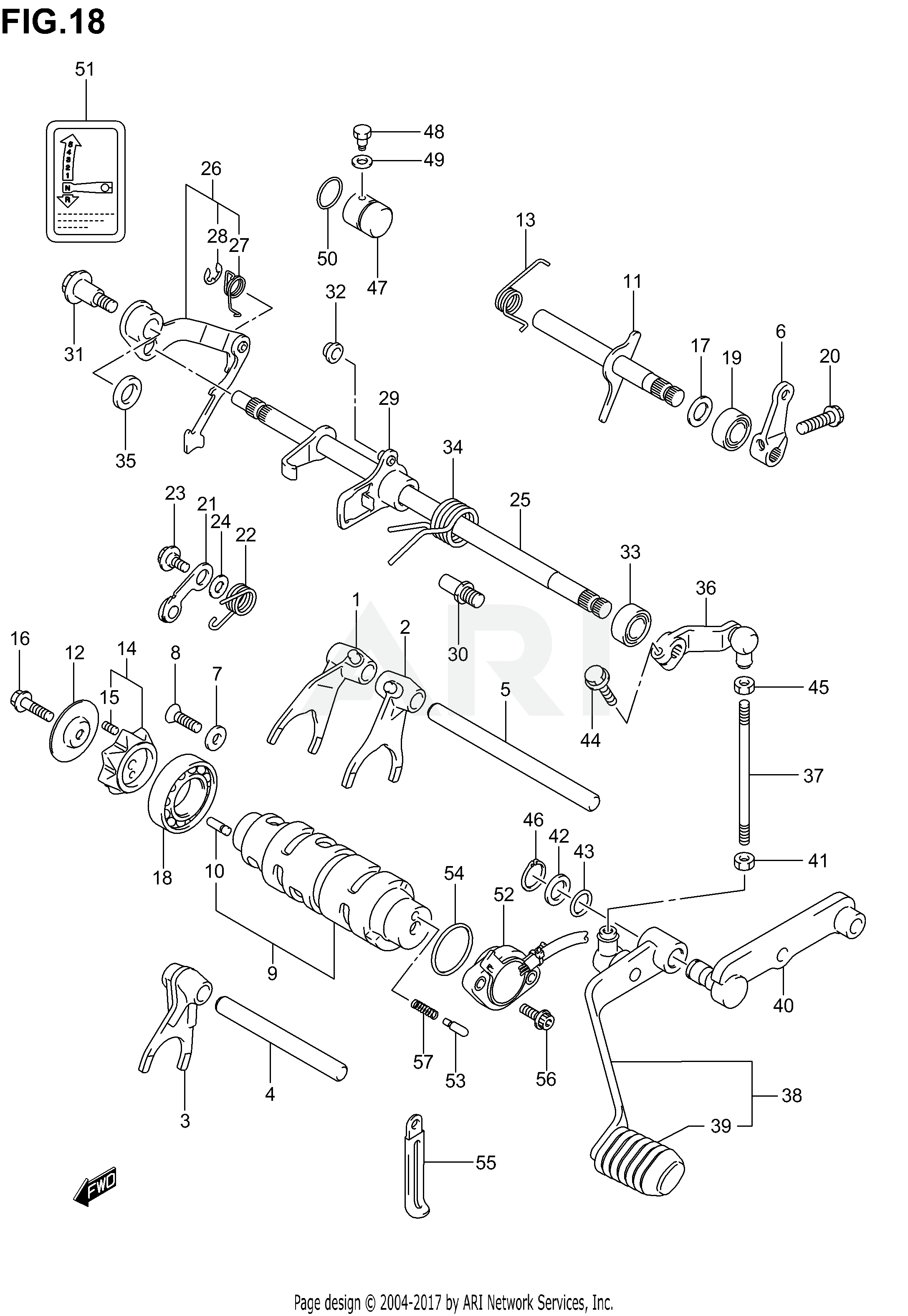 GEAR SHIFTING (MODEL K2)