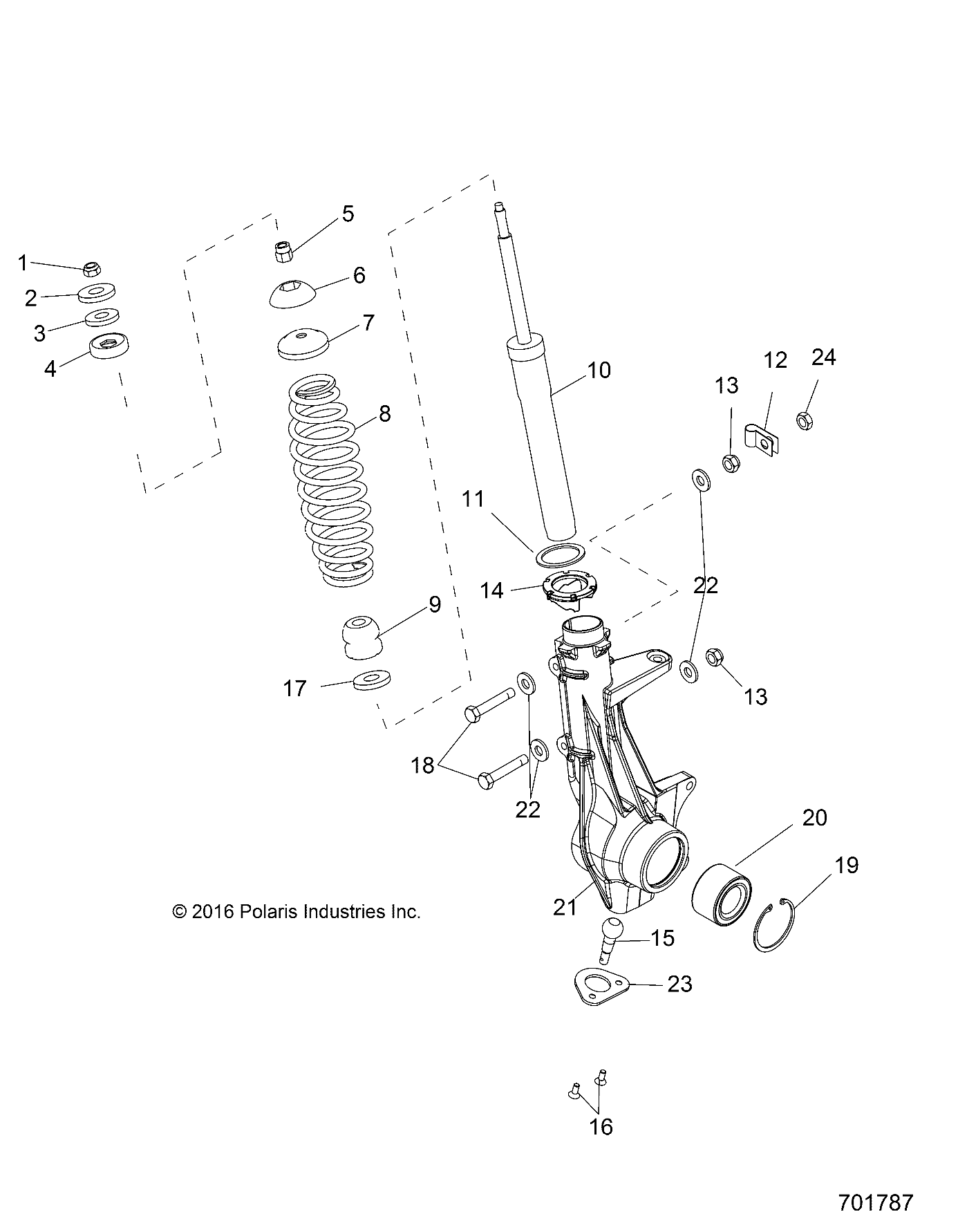 SUSPENSION, FRONT STRUT - R19RMA50B4/B1 (701787)