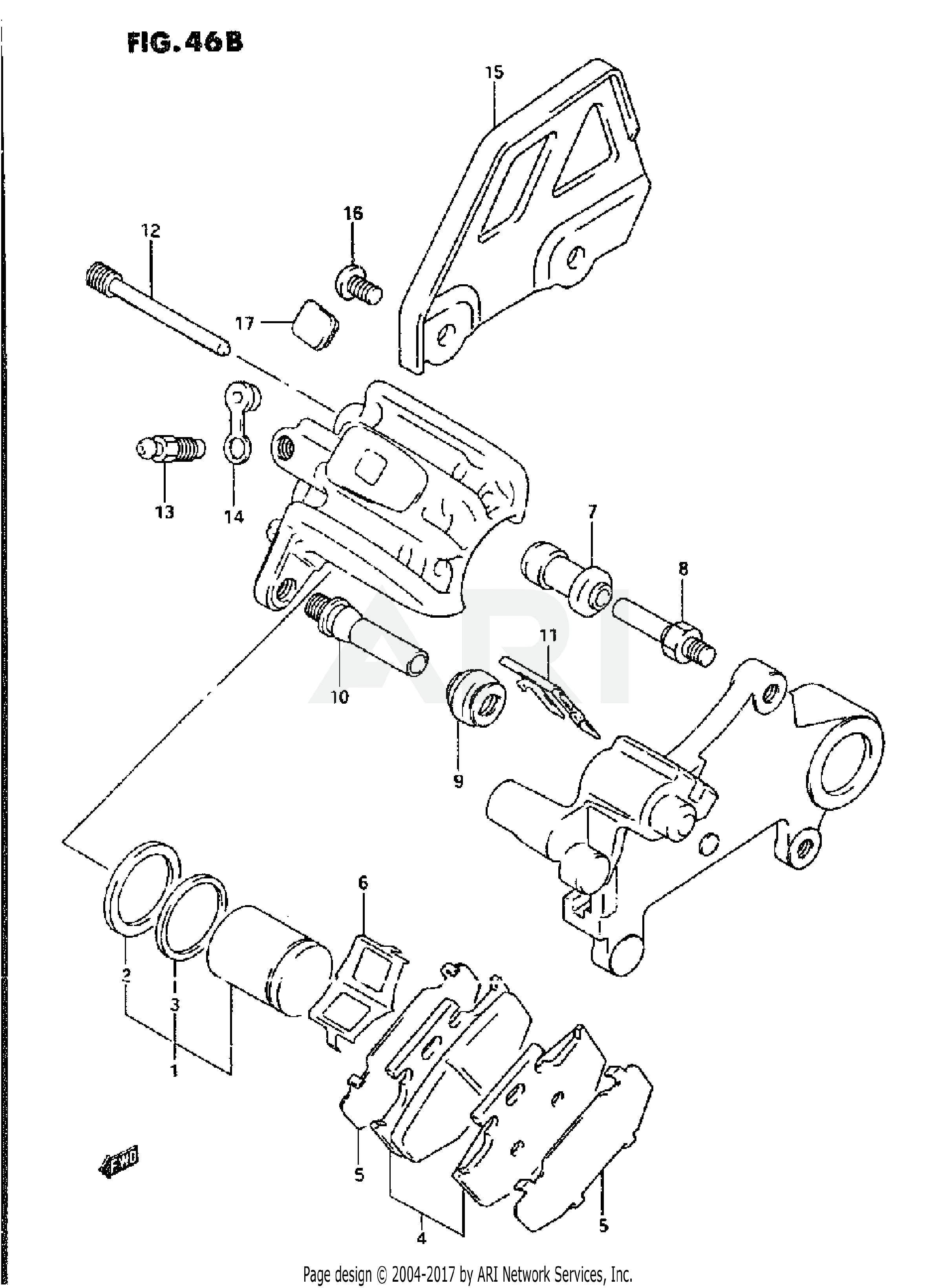 REAR CALIPER (MODEL R/S/T)