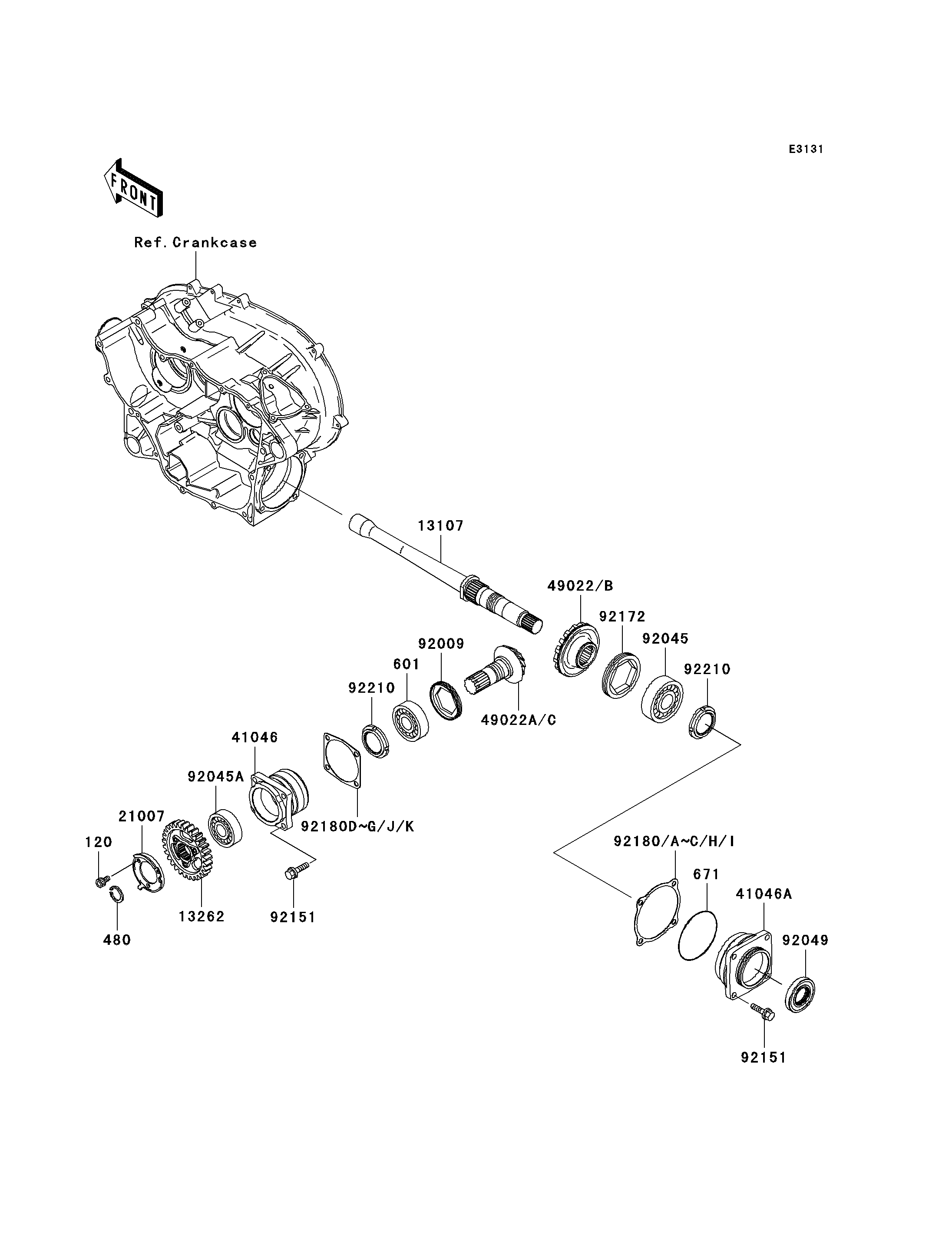 Front Bevel Gear