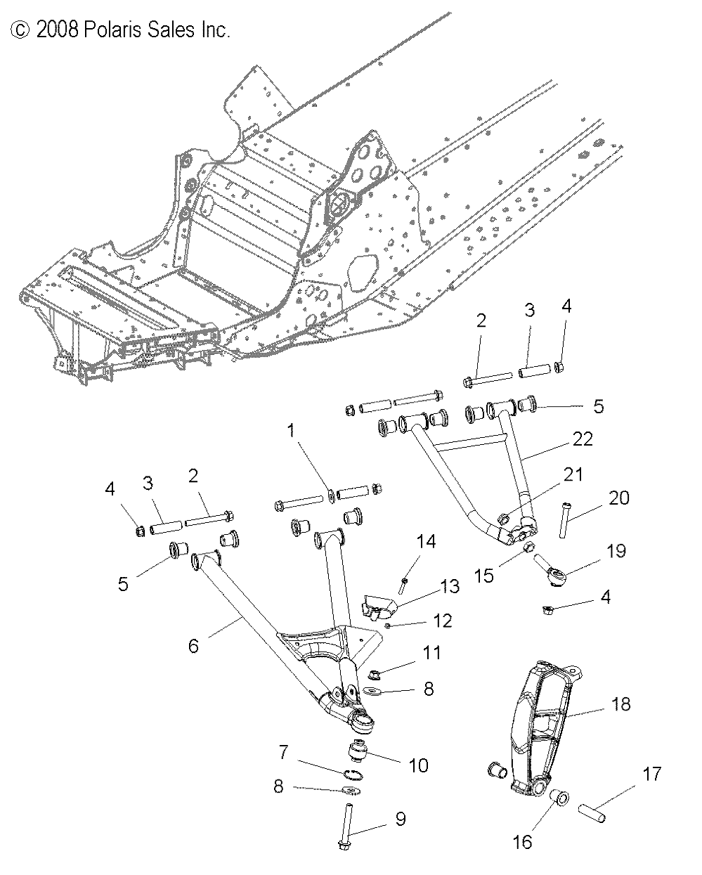 SUSPENSION, FRONT ASM. - S09PP7FS/FE (49SNOWSUSPFRT09FSTRG)