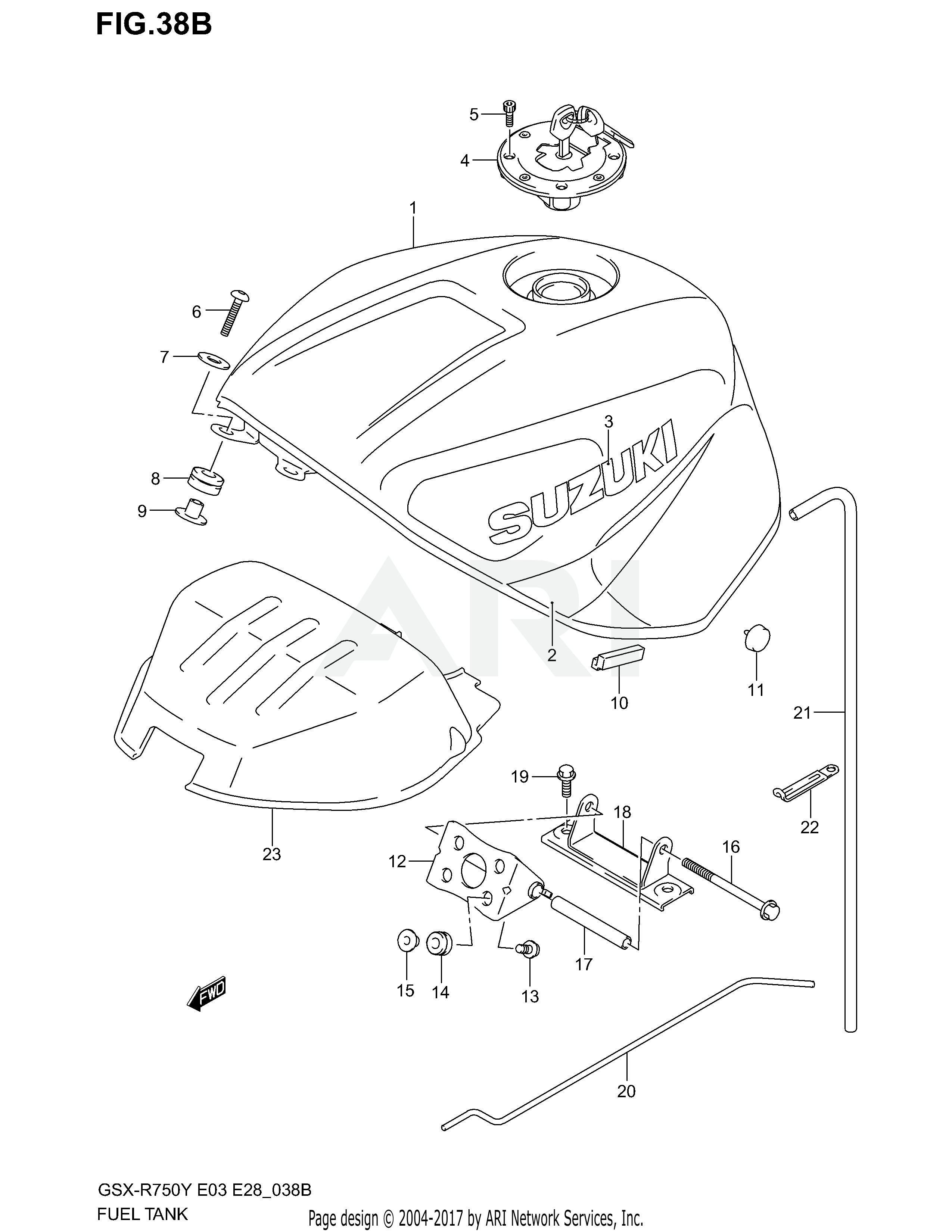 FUEL TANK (MODEL K2)