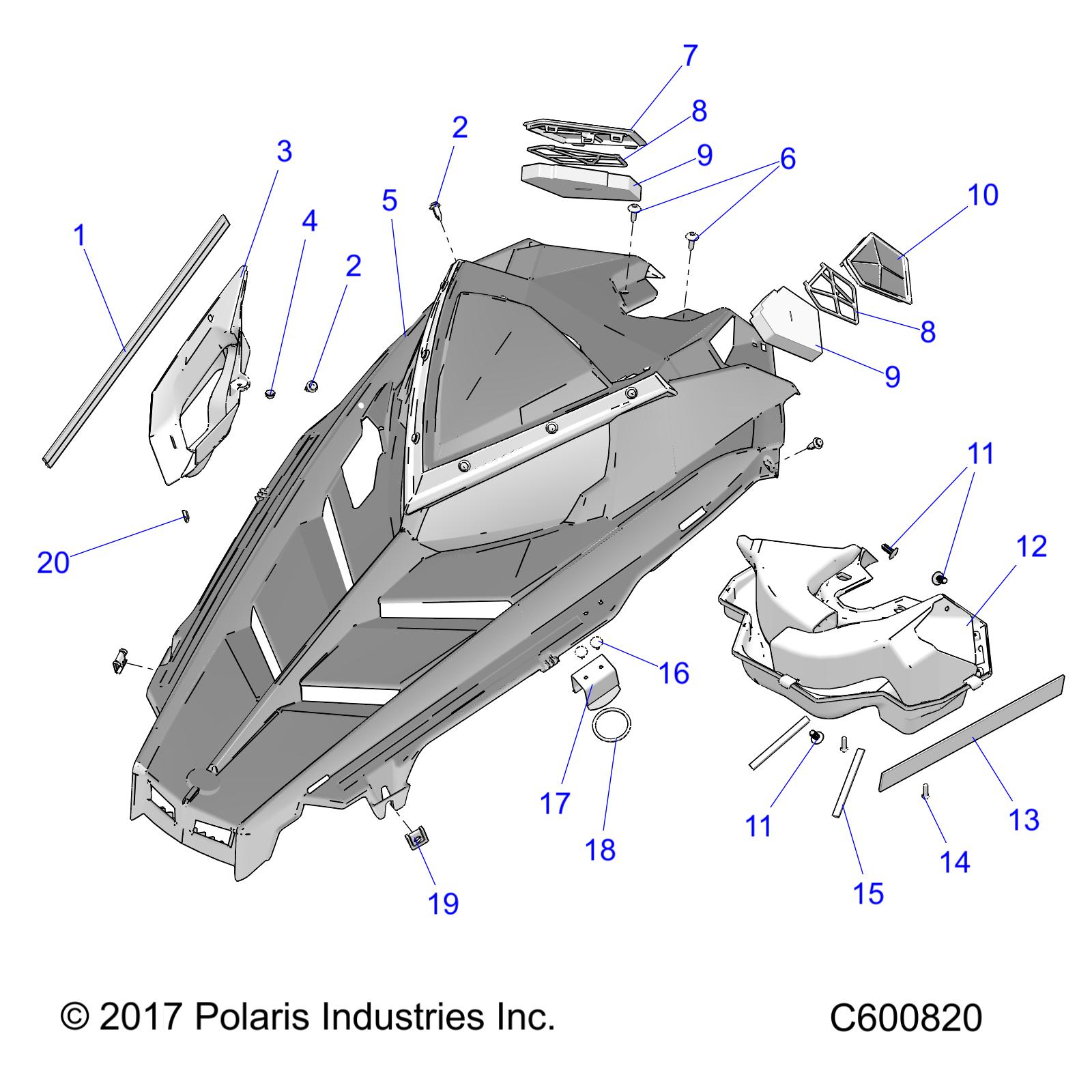 BODY, HOOD ASM. - S20CED5BSL/BSU (C600820)