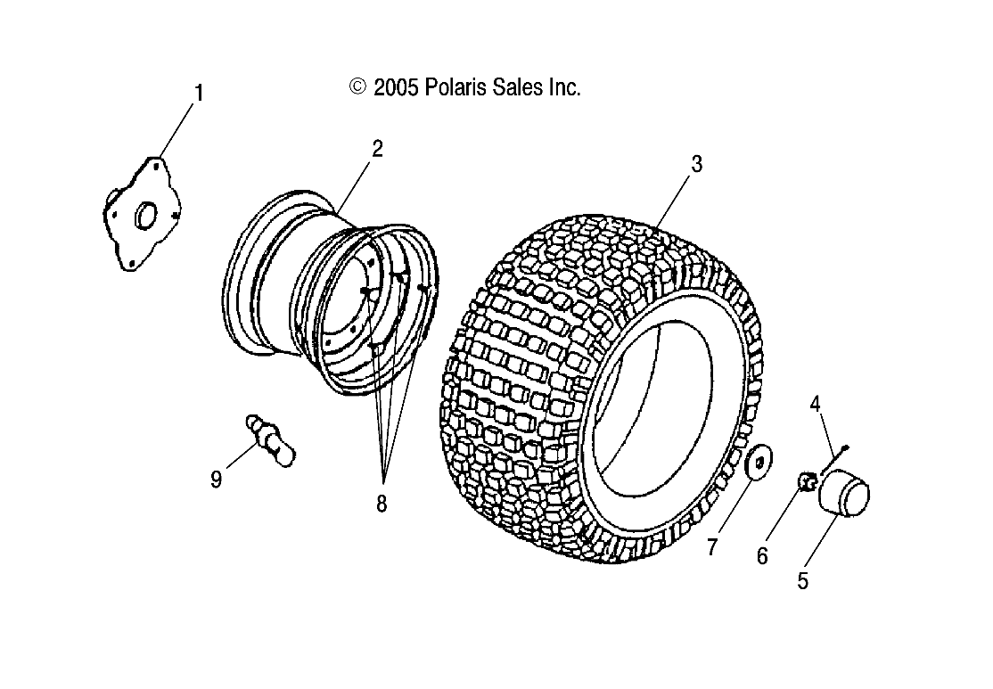 REAR WHEEL - A04FA09CA/CB (4999202359920235B08)