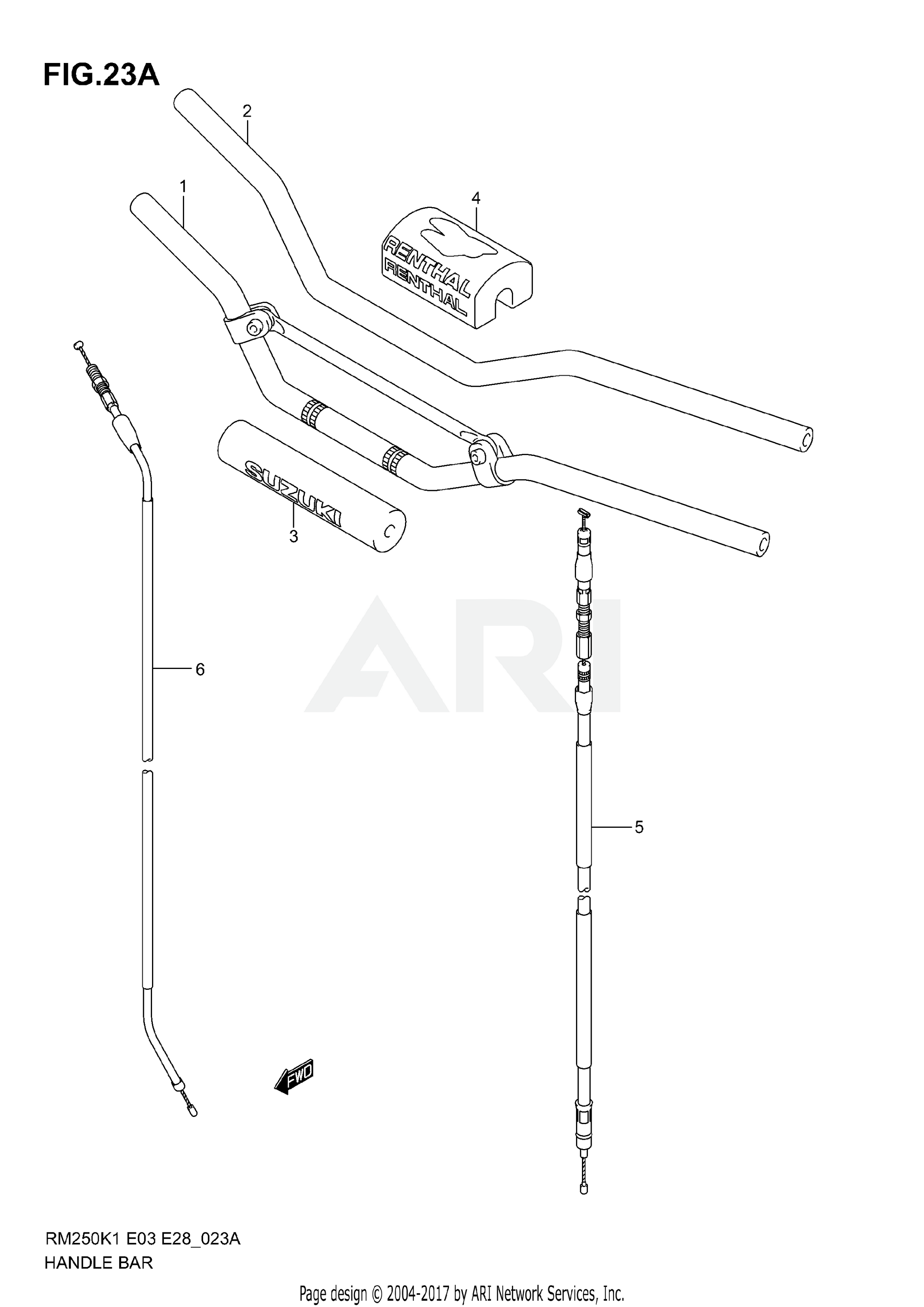 HANDLEBAR (MODEL K5/K6)