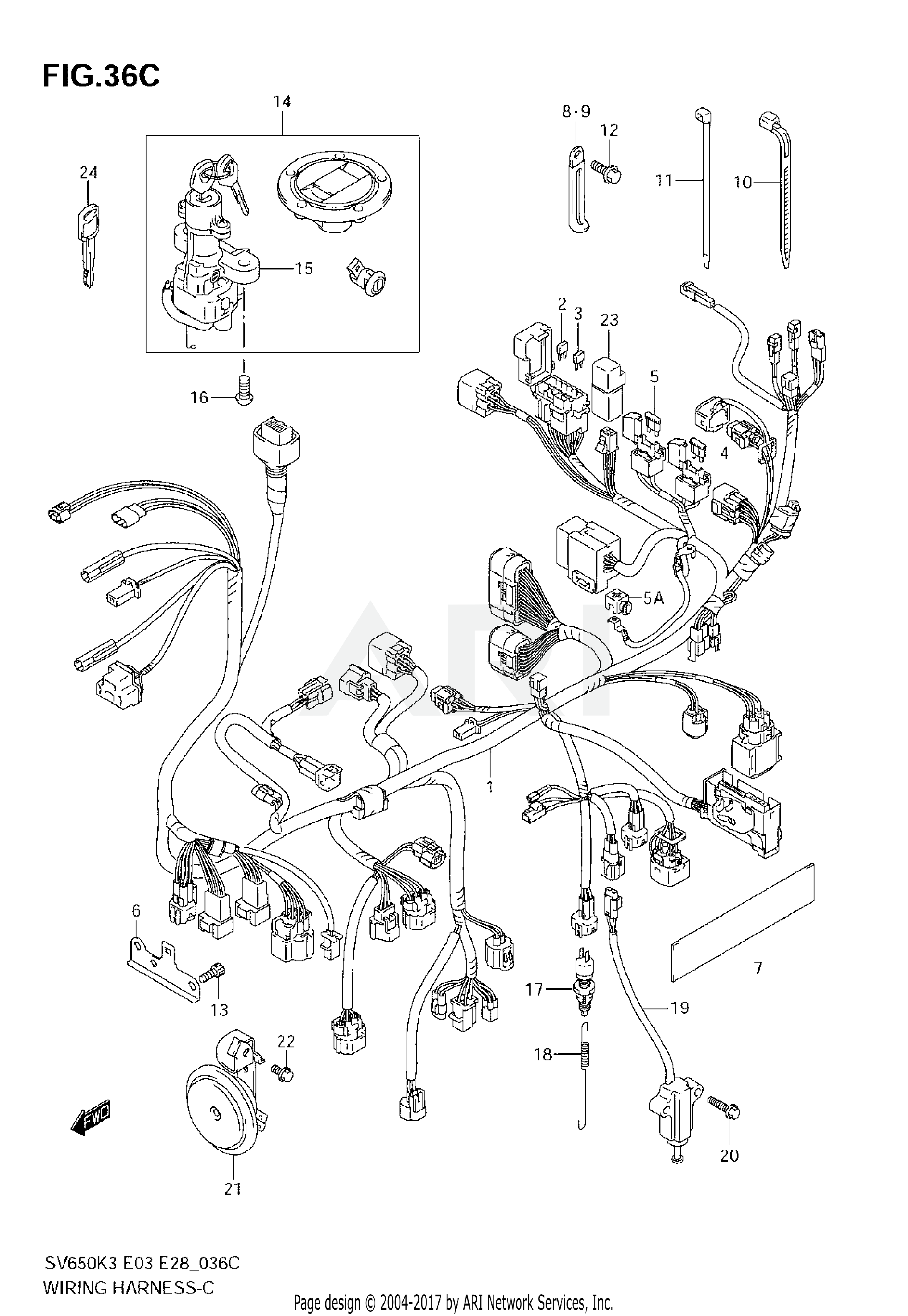 WIRING HARNESS (SV650AK7)