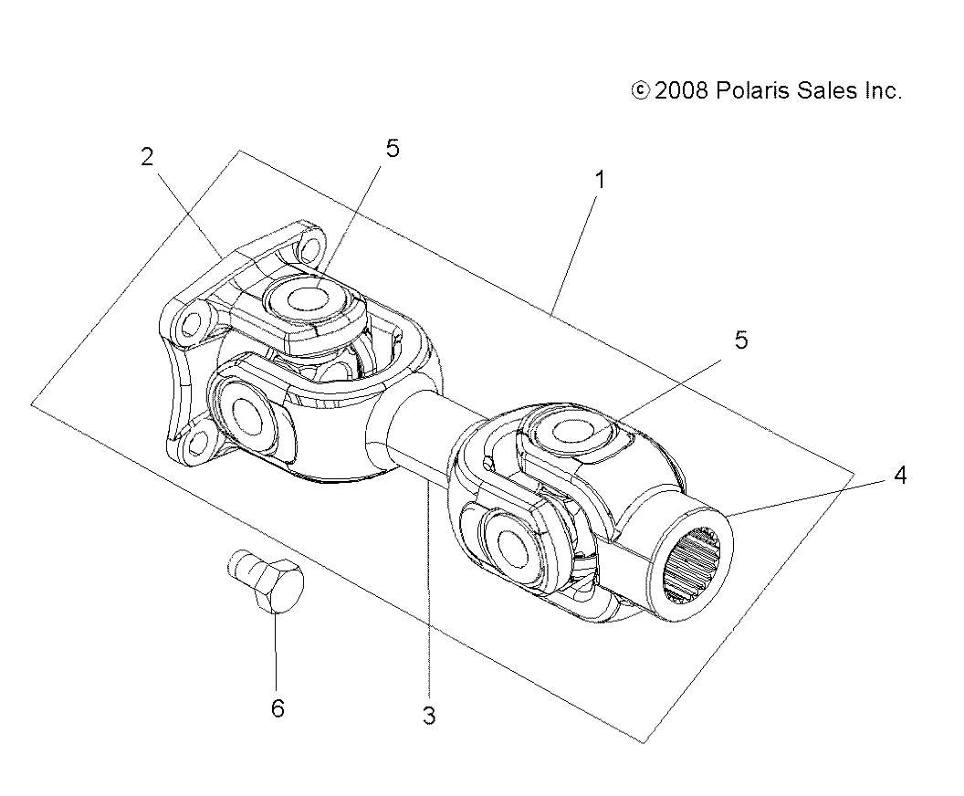 DRIVE TRAIN, PROP SHAFT, REAR - A16SVE95AA/AM