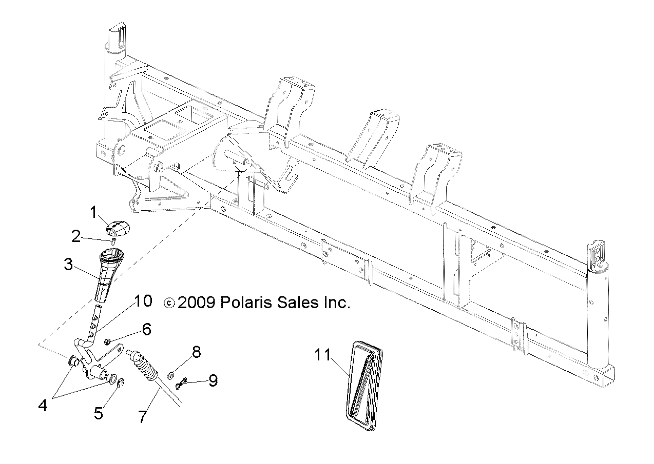 DRIVE TRAIN, GEAR SELECTOR - R14WH9EMD (49RGRGEARSELECT10800CREW)