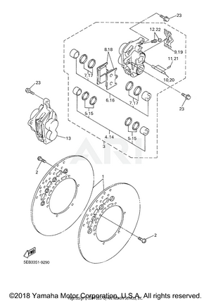 FRONT BRAKE CALIPER