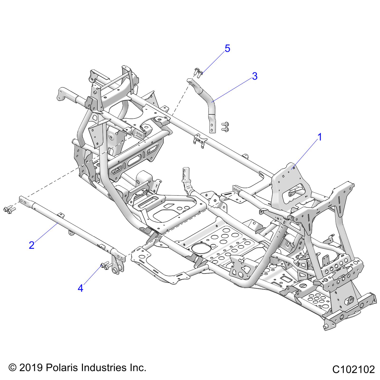 CHASSIS, MAIN FRAME - A20SGE95AK (C102102)