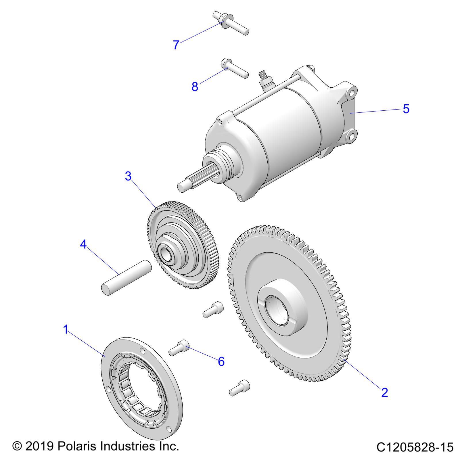 ENGINE, STARTER - Z20NAE92KL (C1205828-15)