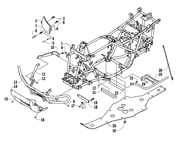 FRAME AND RELATED PARTS