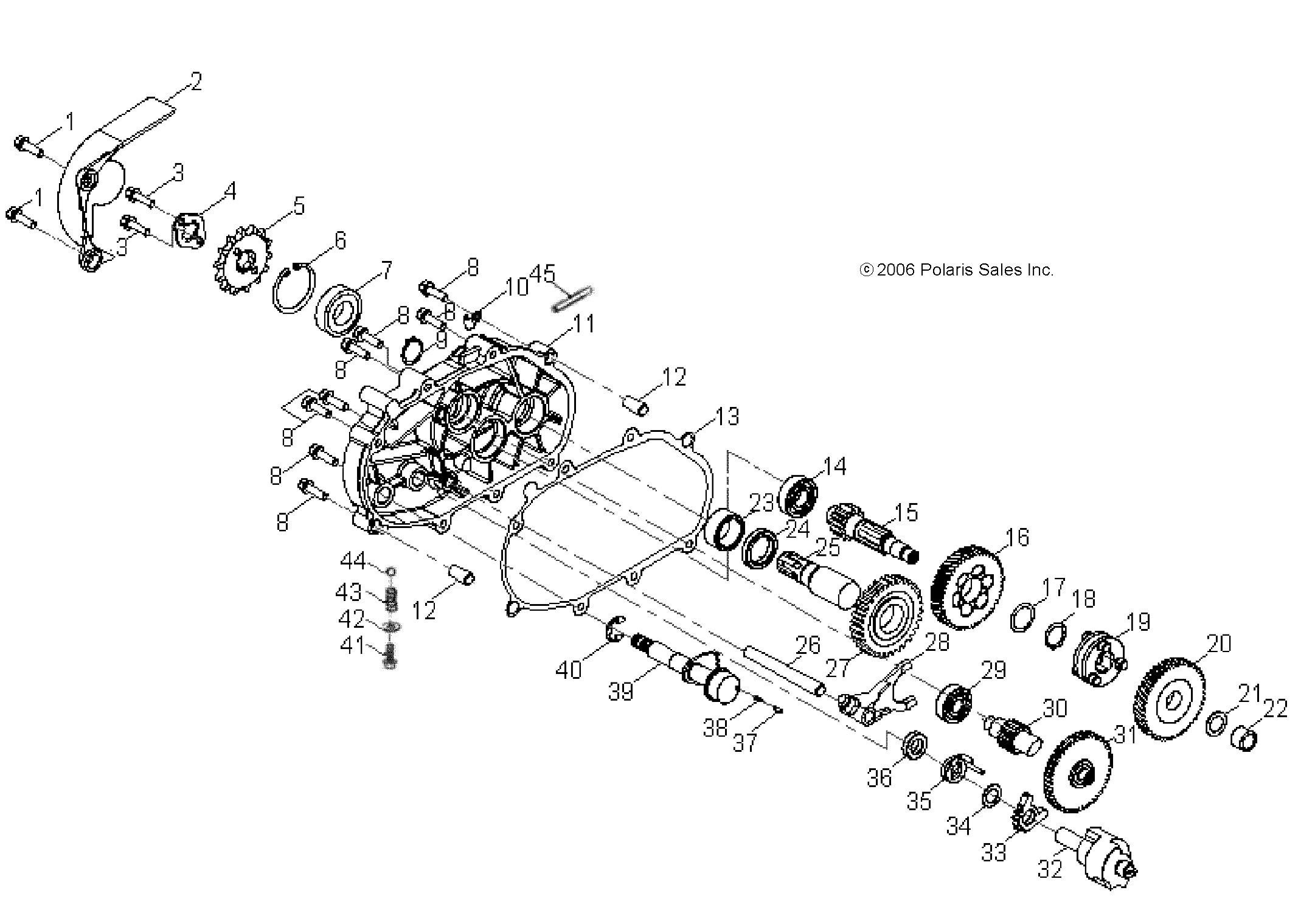 DRIVE TRAIN, TRANSMISSION - A13FA09AA (49ATVTRANSMISSION07OTLW90)