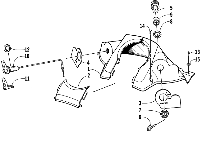 CONSOLE AND SWITCH ASSEMBLY