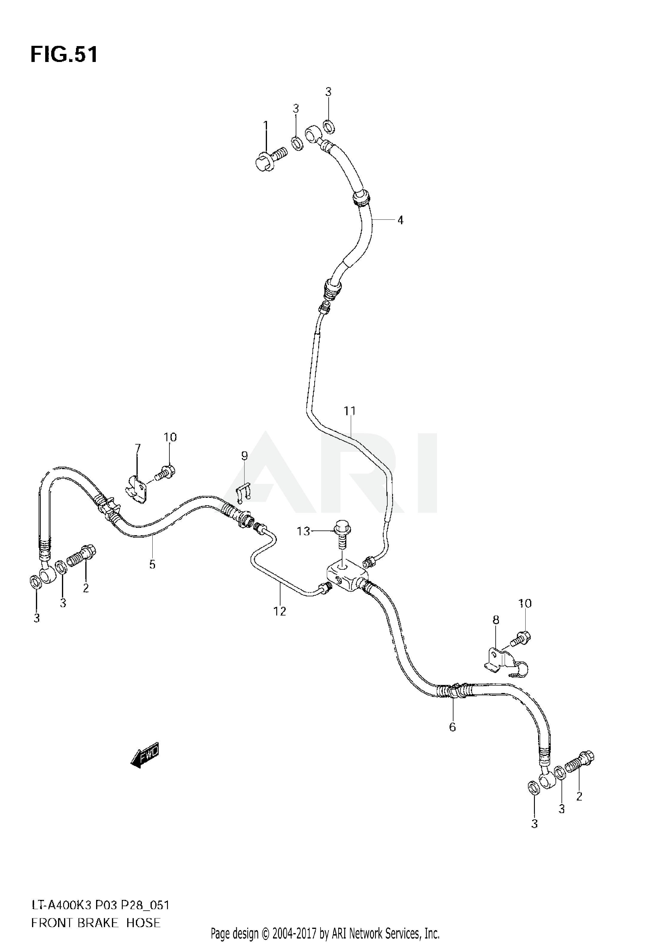 FRONT BRAKE HOSE