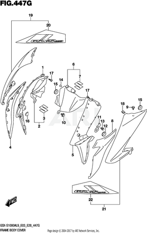 FRAME BODY COVER (GSX-S1000AZL9 E03)