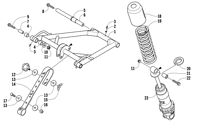 REAR SUSPENSION FRONT ARM ASSEMBLY