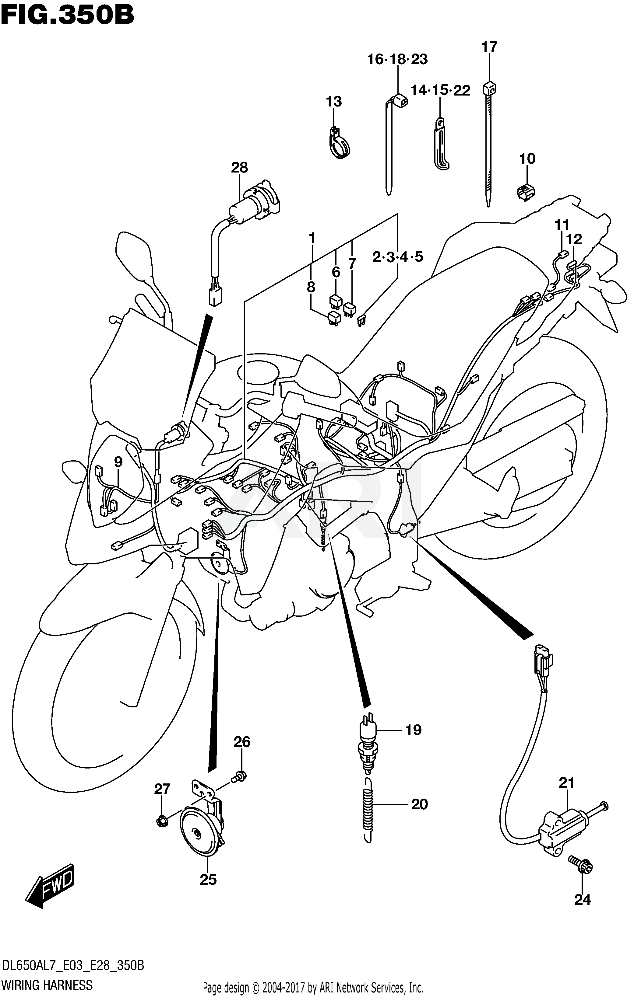 WIRING HARNESS (DL650AL7 E28)