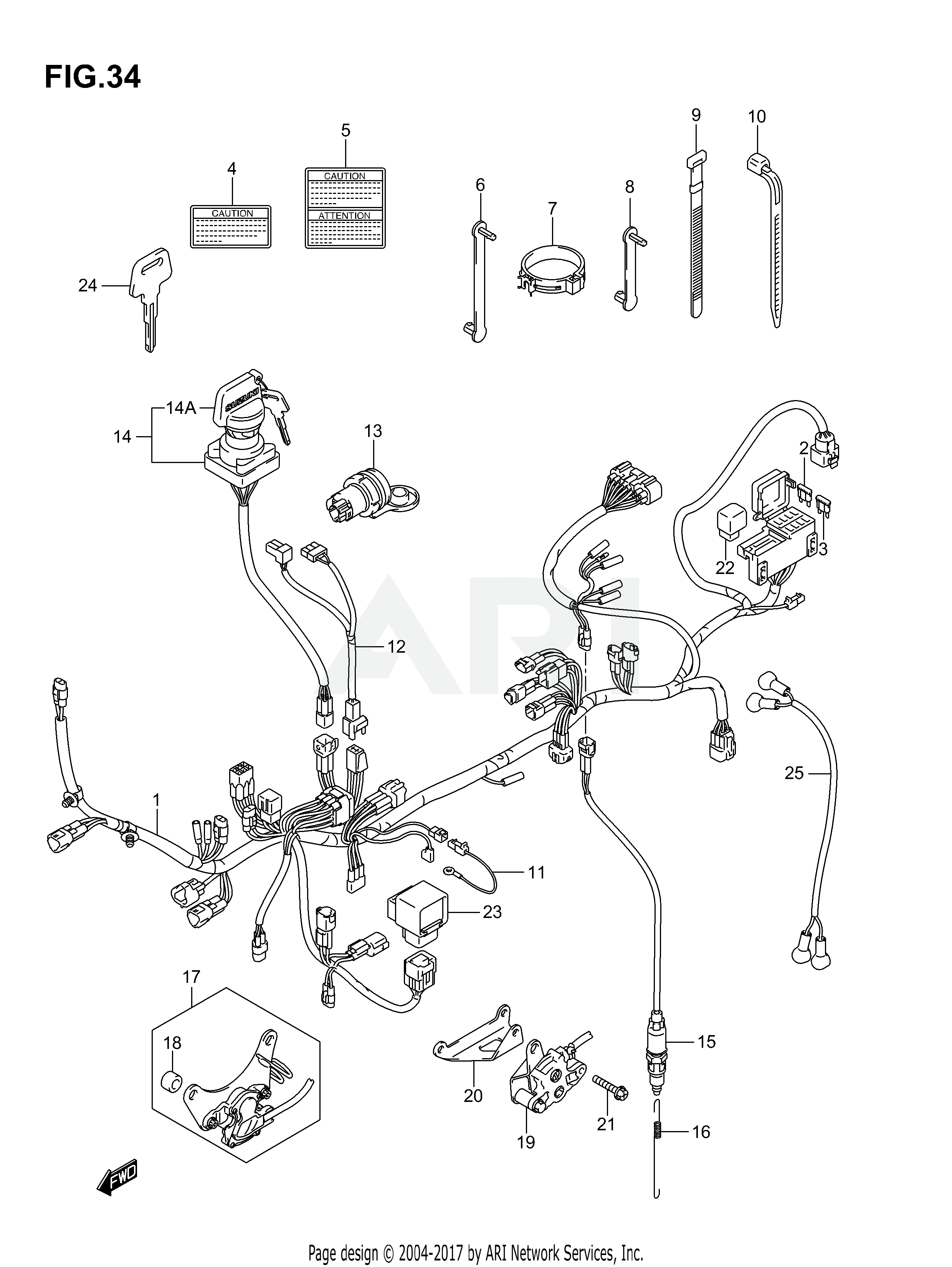 WIRING HARNESS (MODEL K4/K5)