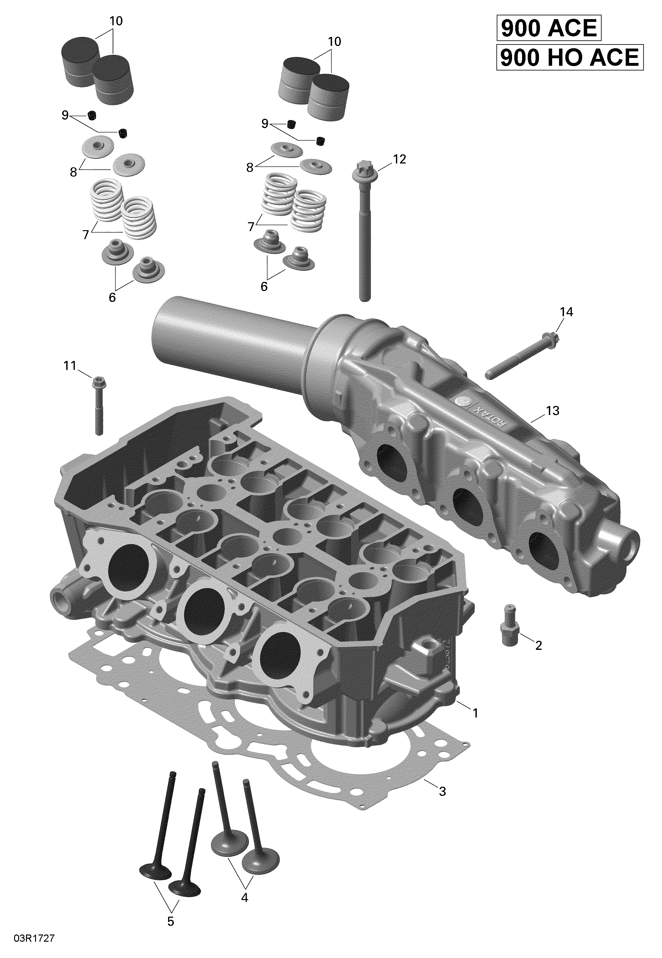 Cylinder Head - 900-900 HO ACE