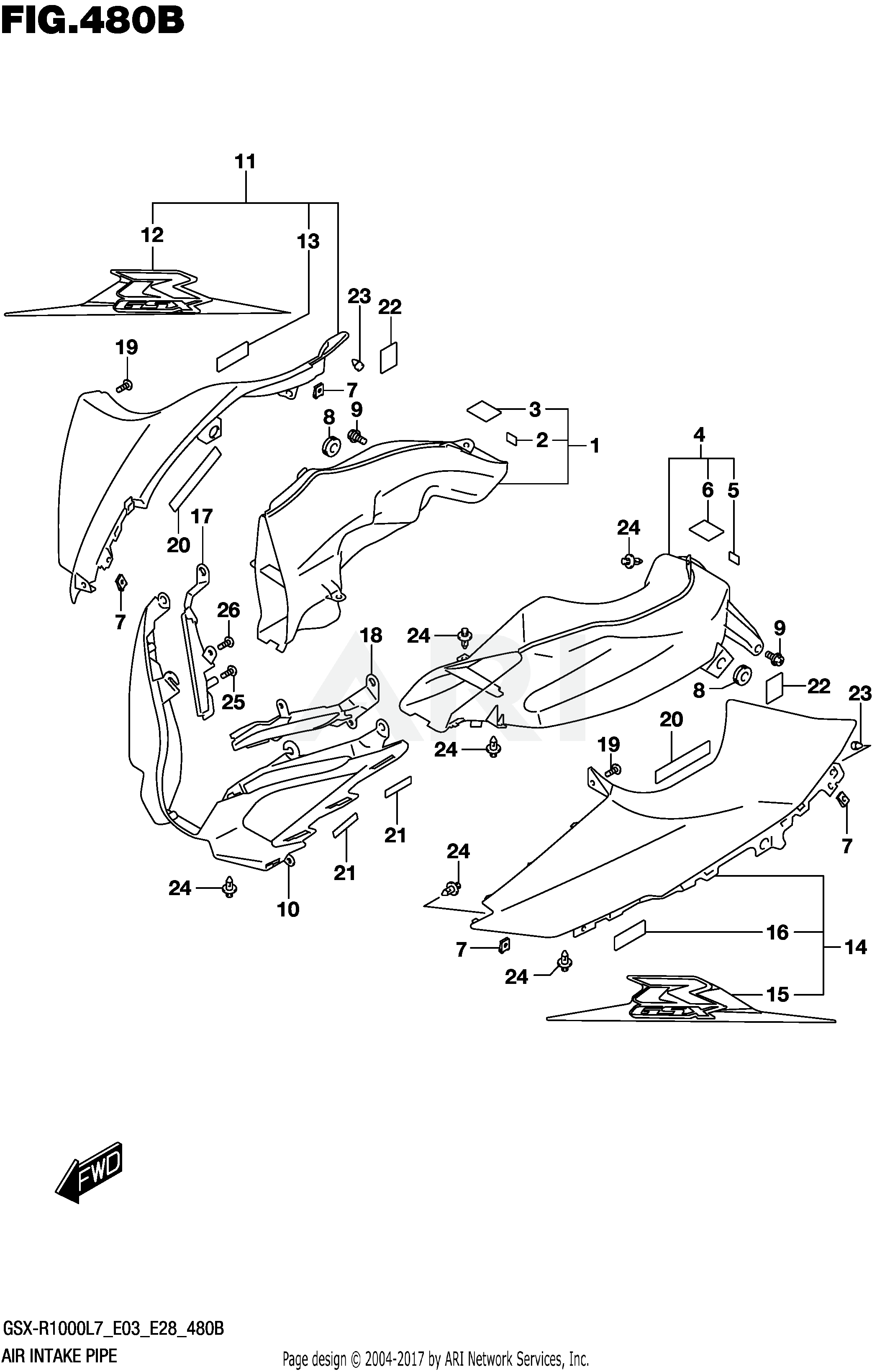 AIR INTAKE PIPE (YKV,YVZ)