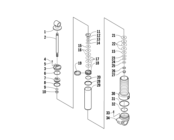 REAR SUSPENSION FRONT ARM SHOCK ABSORBER