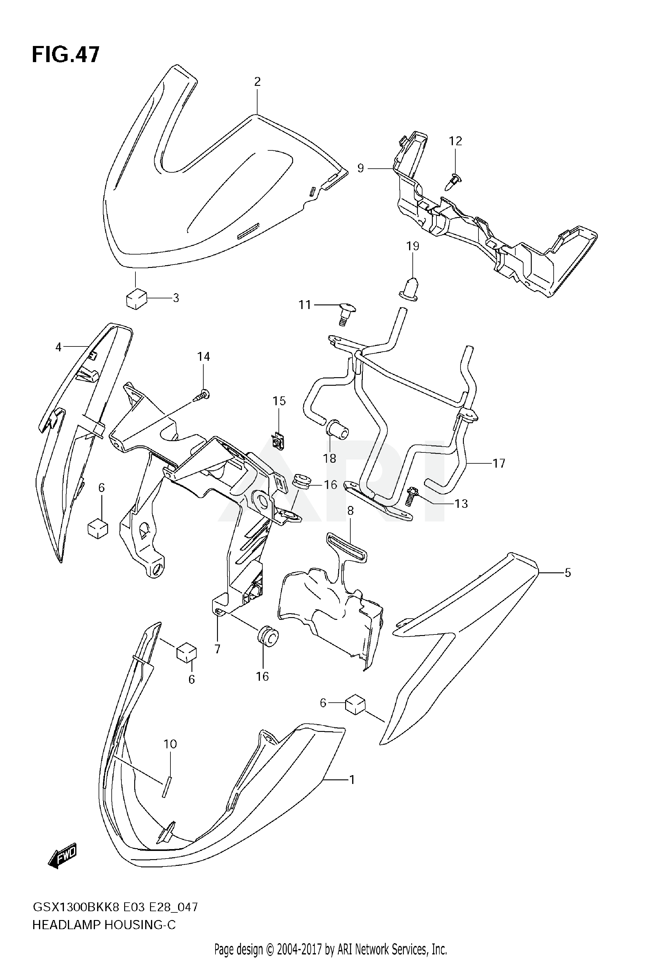 HEADLAMP HOUSING