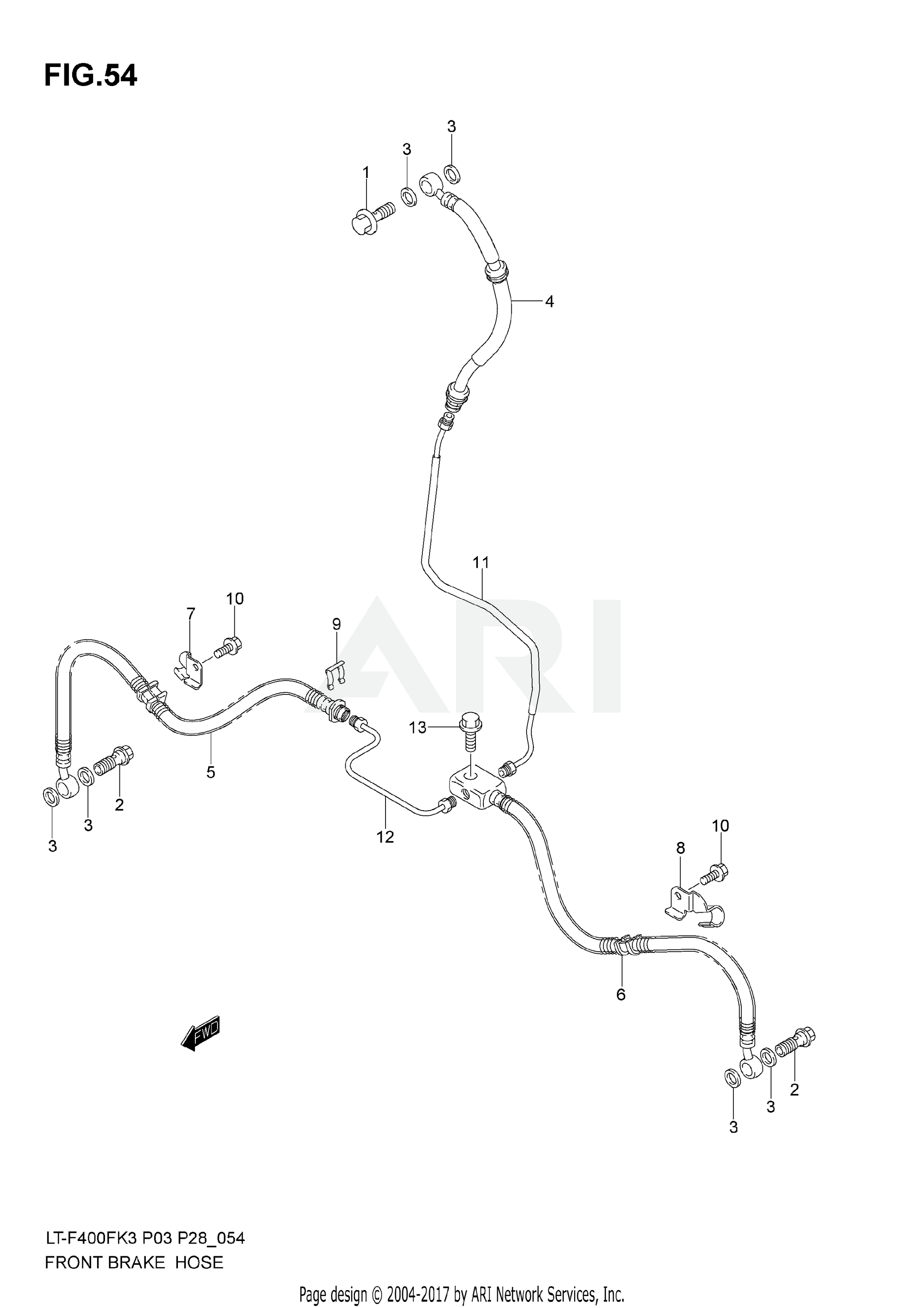 FRONT BRAKE HOSE