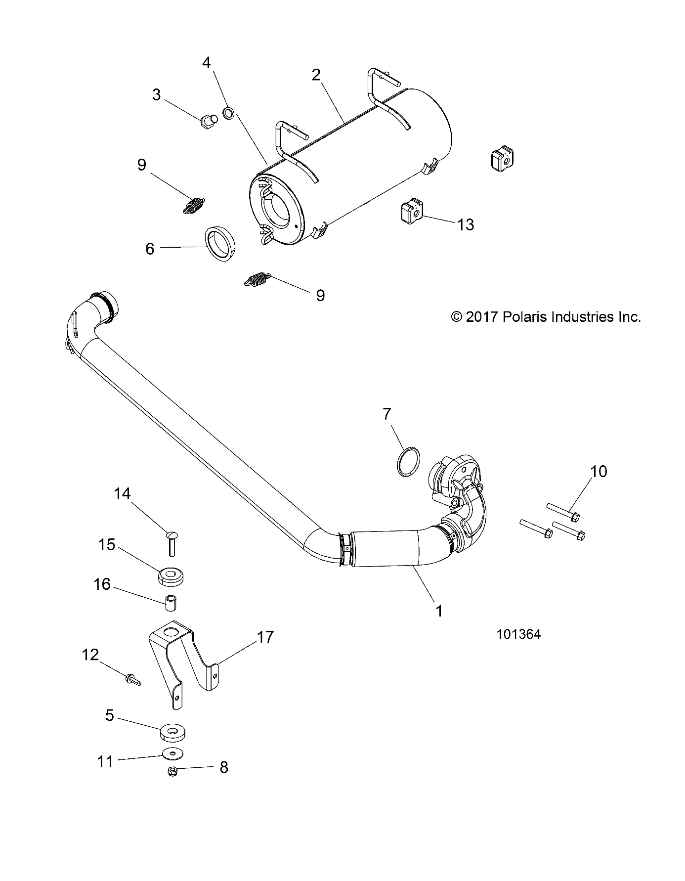 ENGINE, EXHAUST SYSTEM - A18DAA57F5